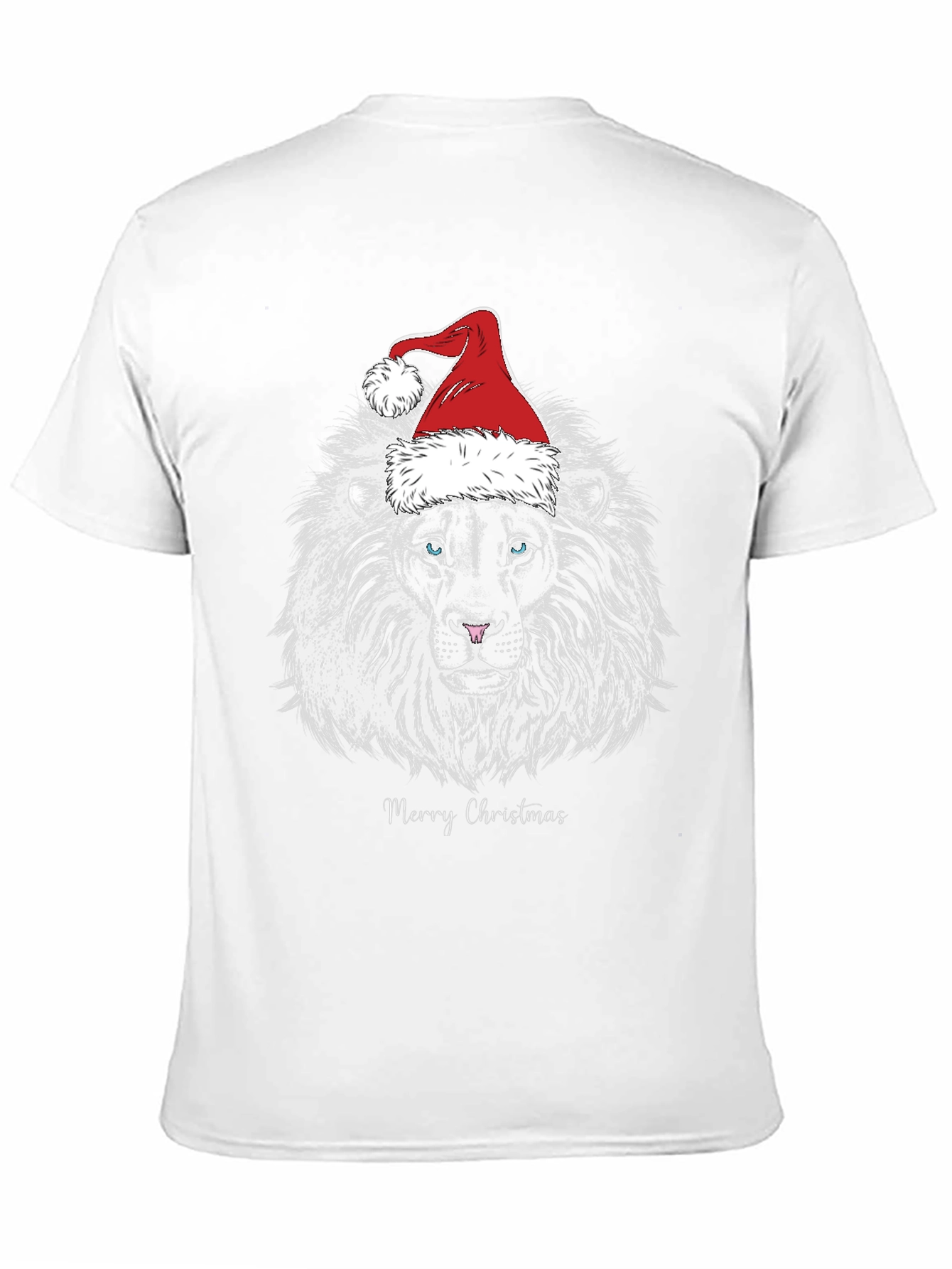 Lion Merry Christmas Graphic T-Shirt
