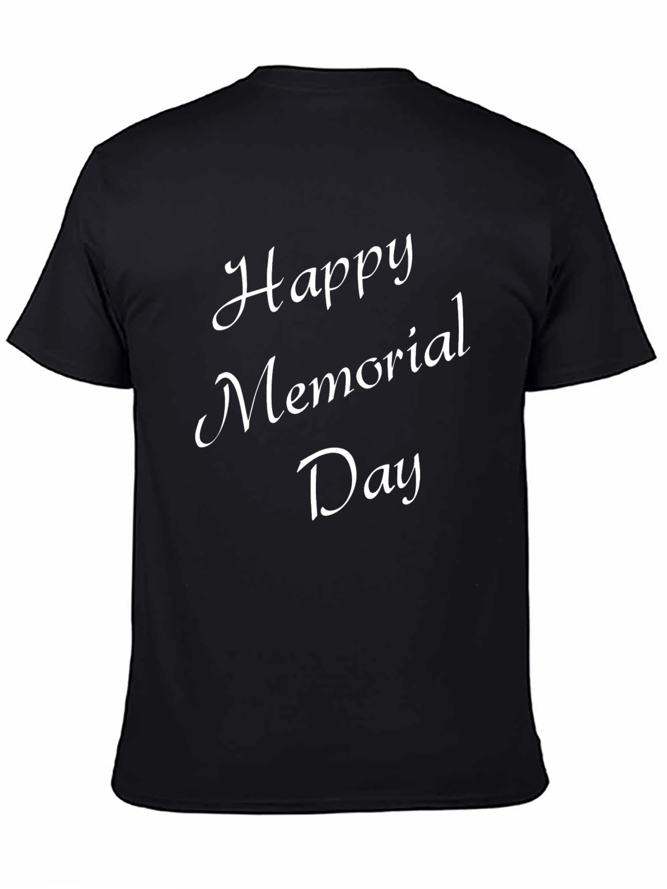 Happy Memorial Day Black T-Shirt
