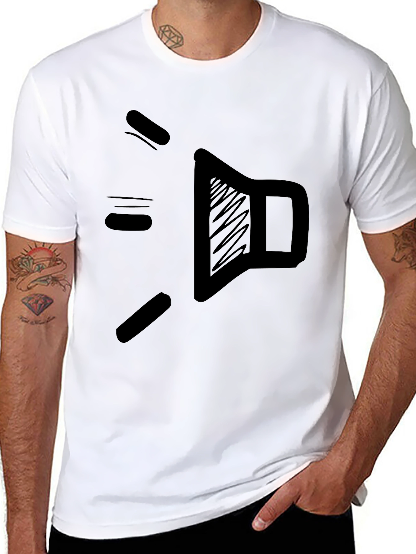 Speaker Graphic Black T-Shirt