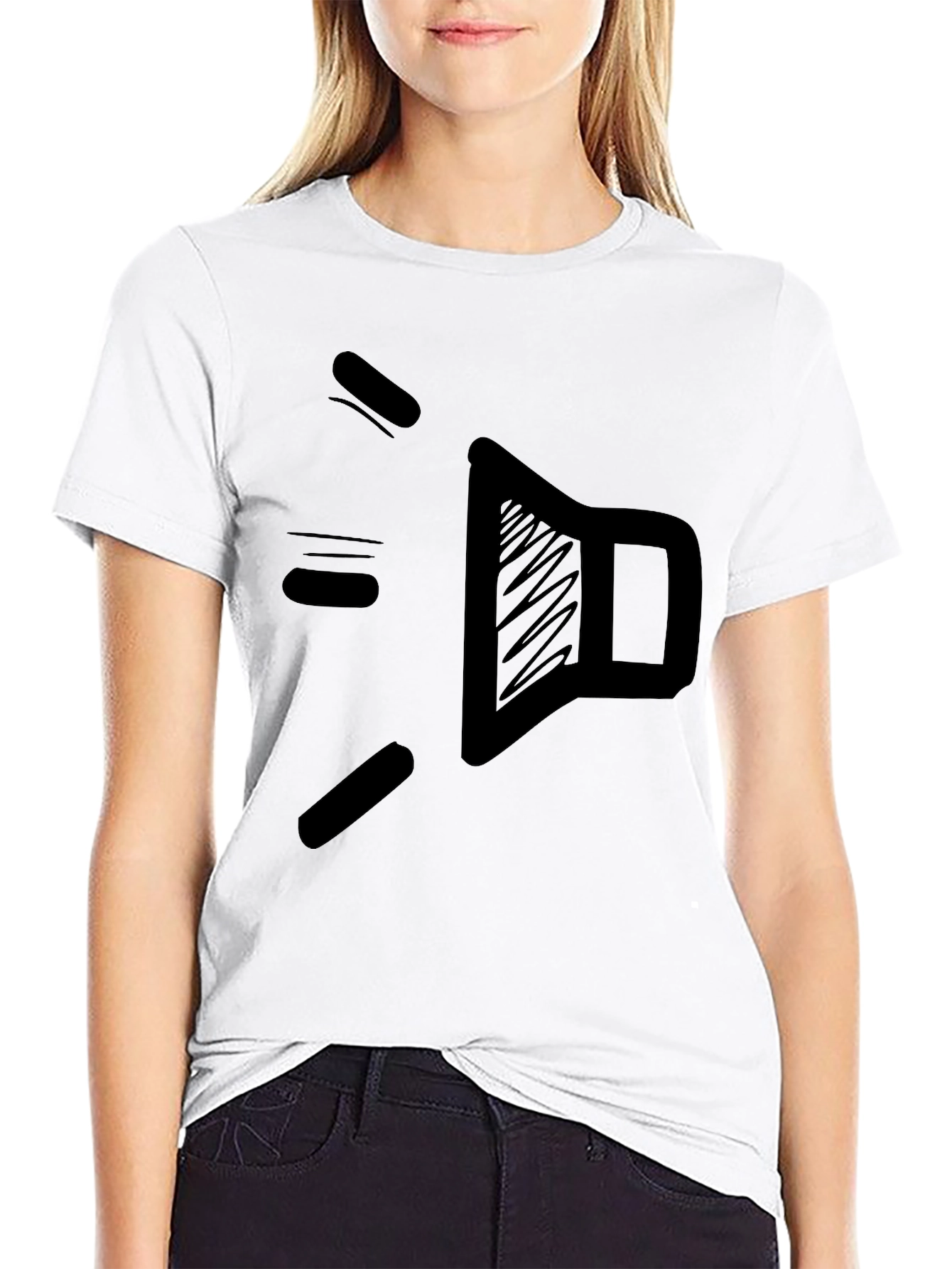 Speaker Graphic Black T-Shirt