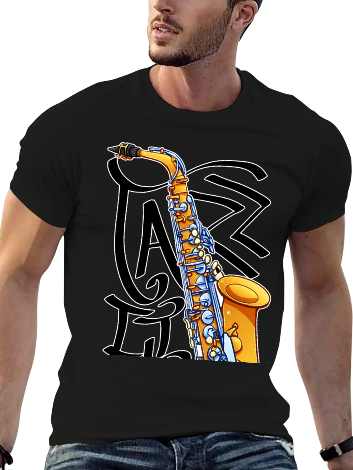 Jazz Saxophone Graphic T-Shirt