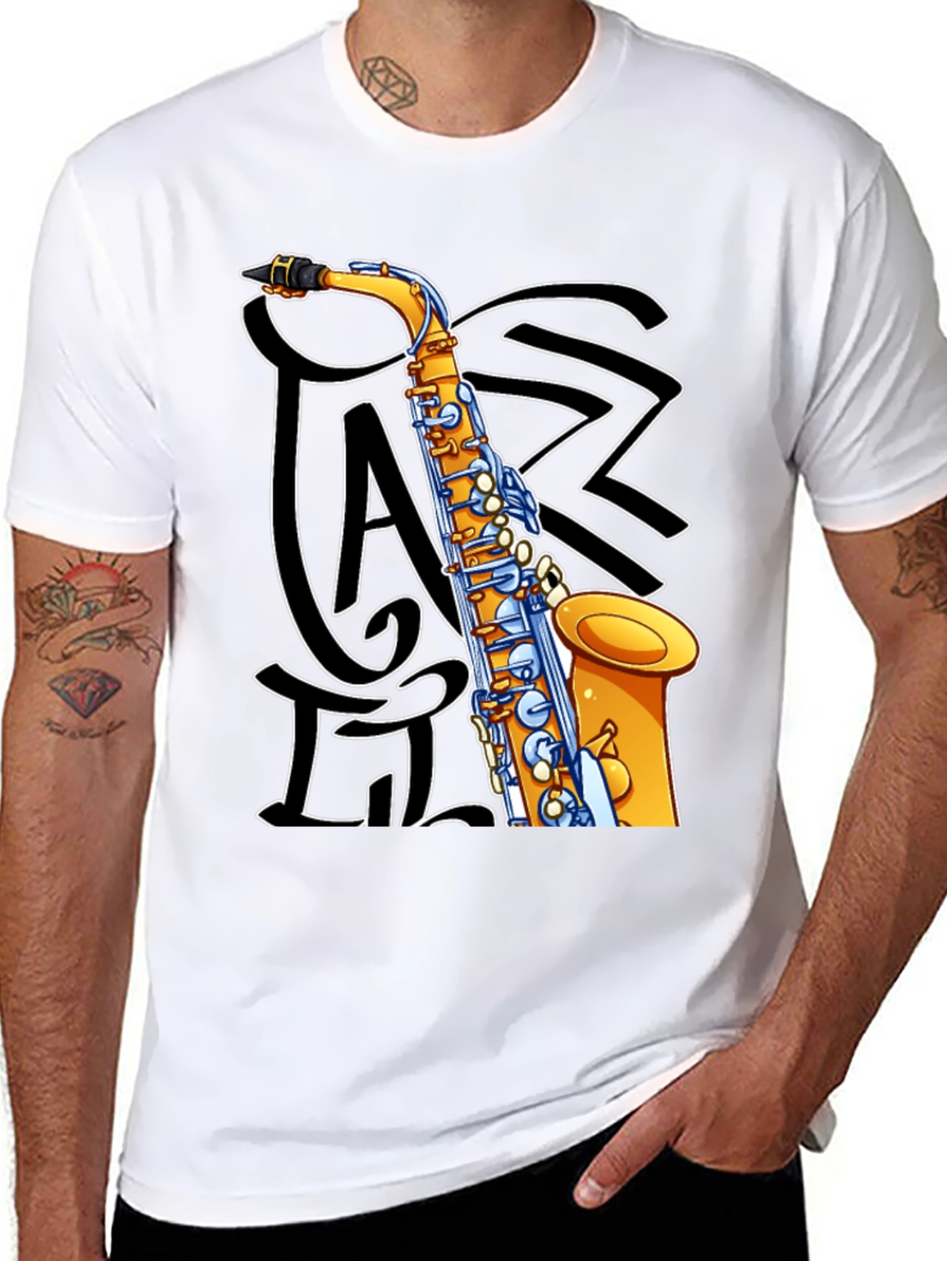 Jazz Saxophone Graphic T-Shirt