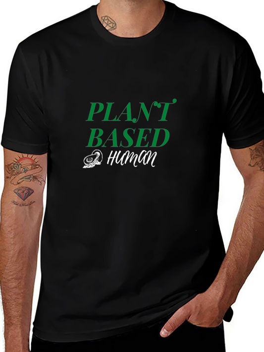 Plant Based Human Graphic Tee - Vegan Lifestyle Shirt