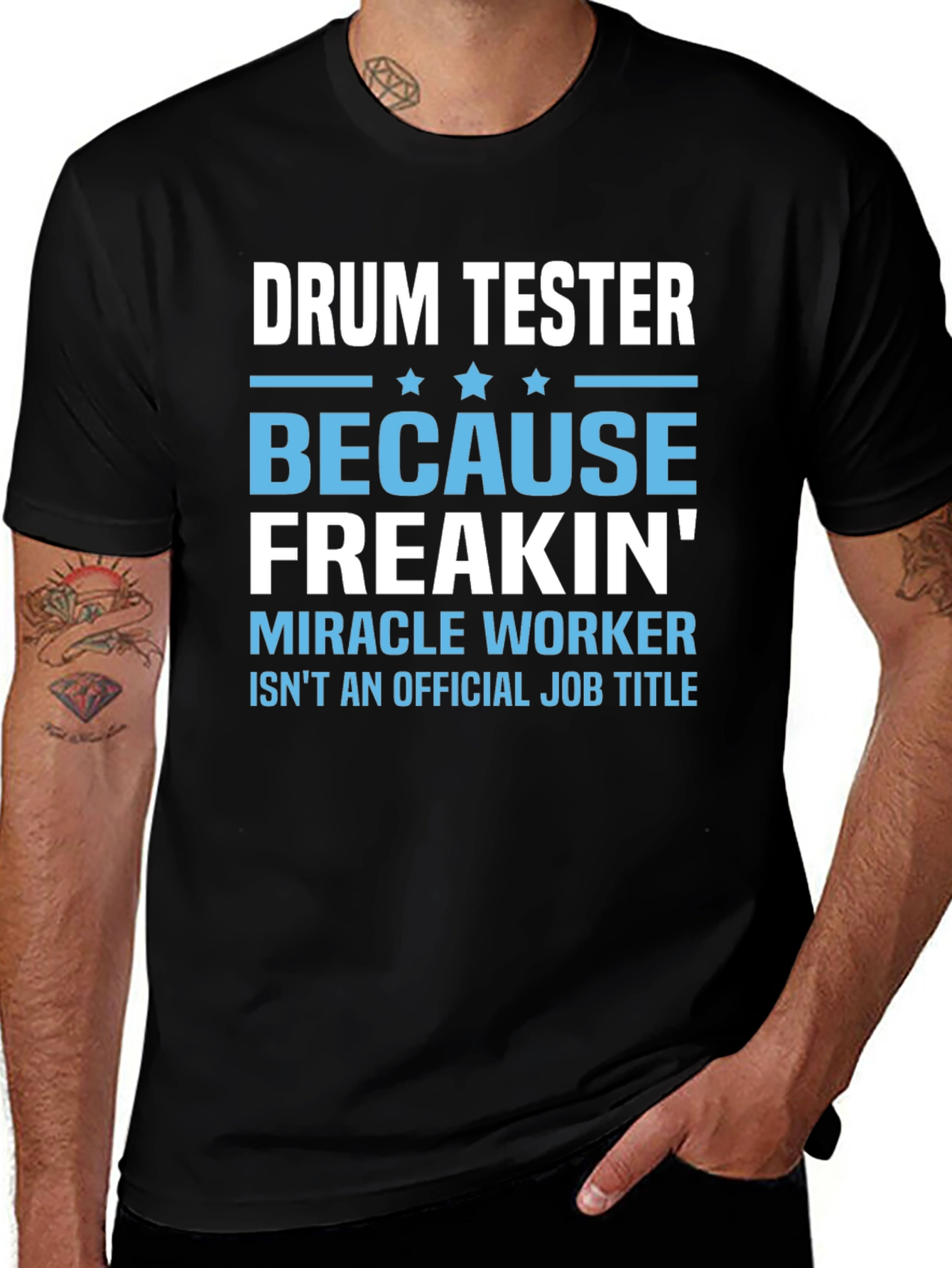 Drum Tester Funny Job Title T-Shirt