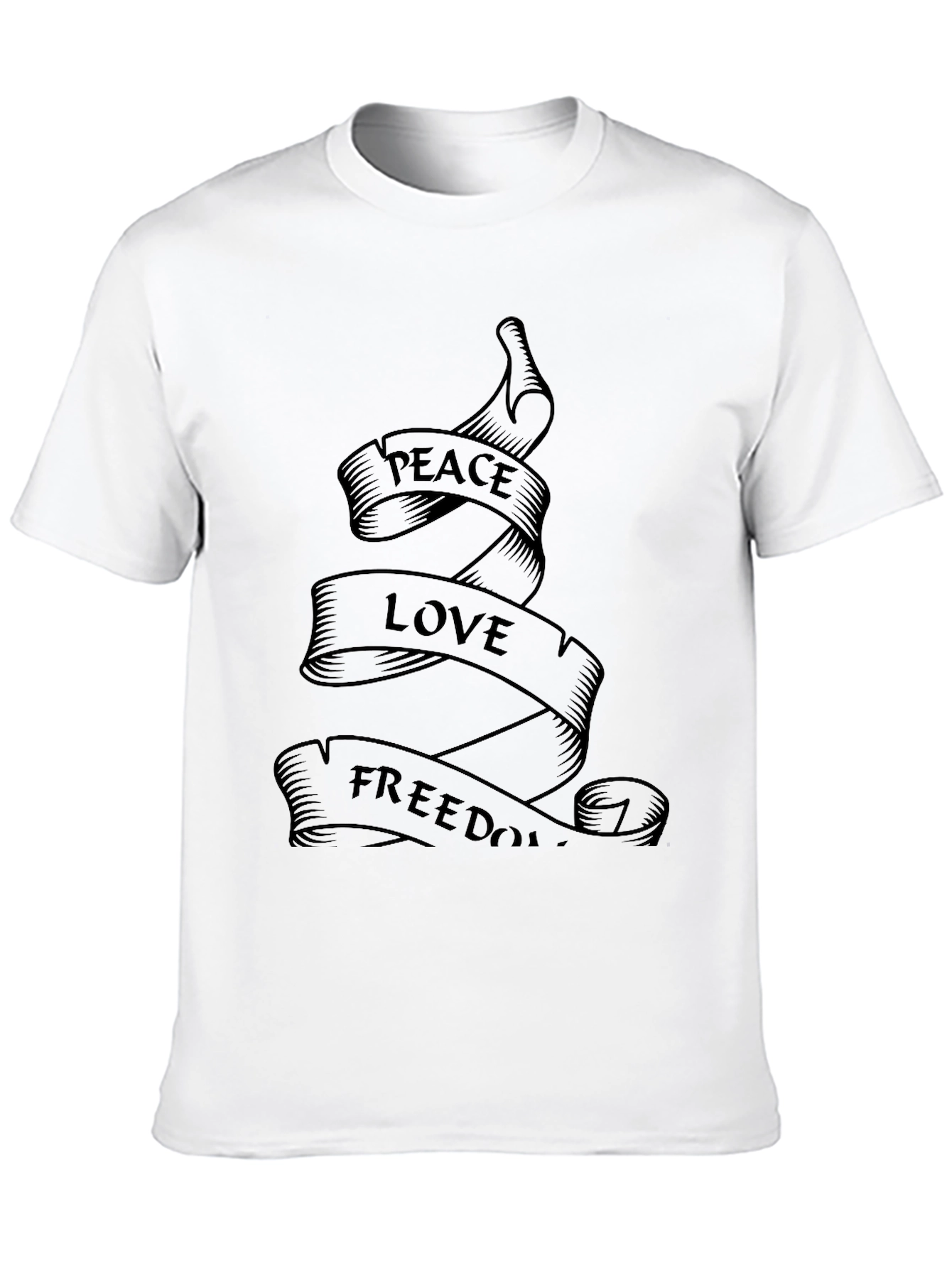 Peace Love Freedom Graphic T-Shirt