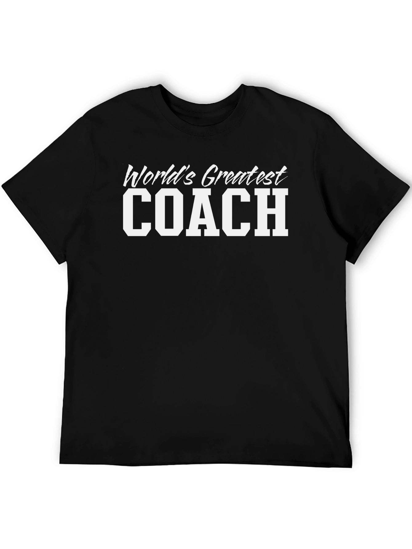 Worlds Greatest Coach T-Shirt - Black
