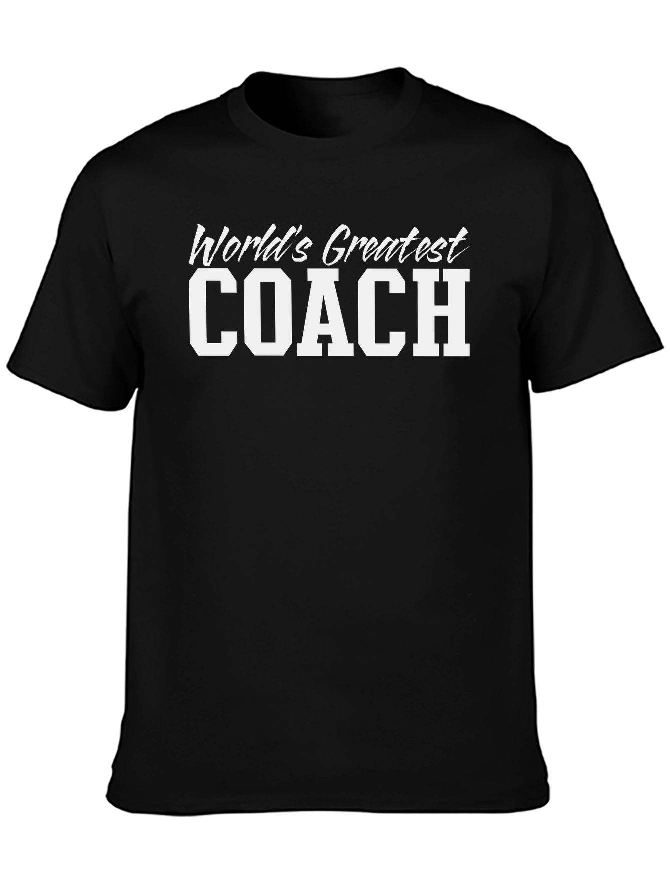 Worlds Greatest Coach T-Shirt - Black
