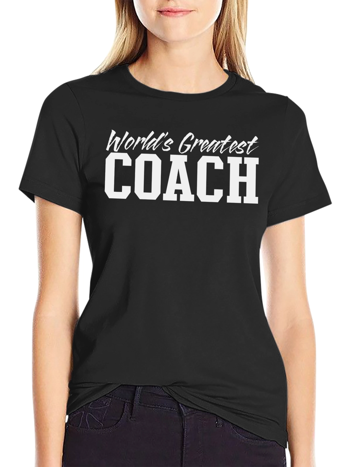 Worlds Greatest Coach T-Shirt - Black