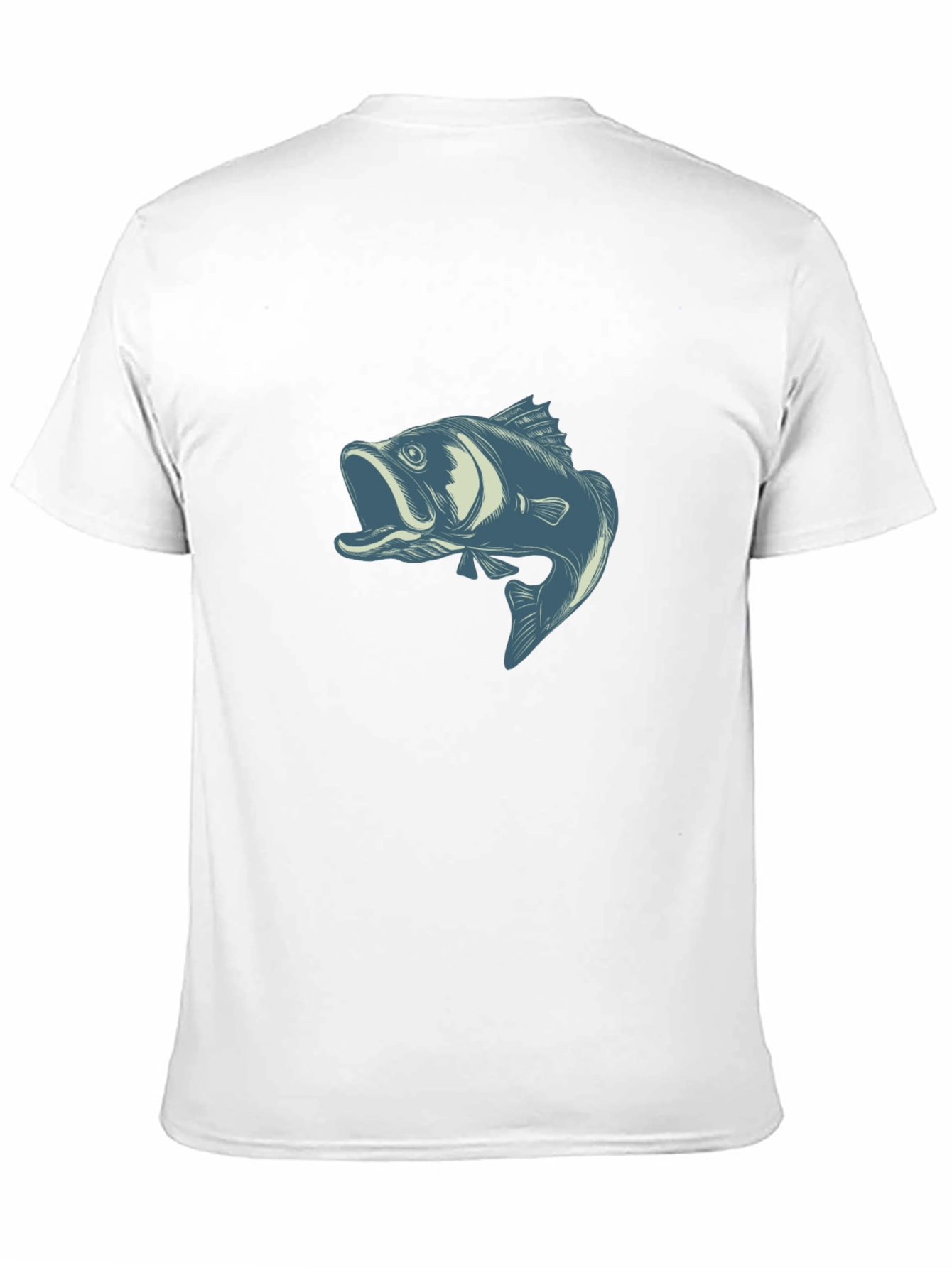 Mens Black T-Shirt with Angler Fish Graphic