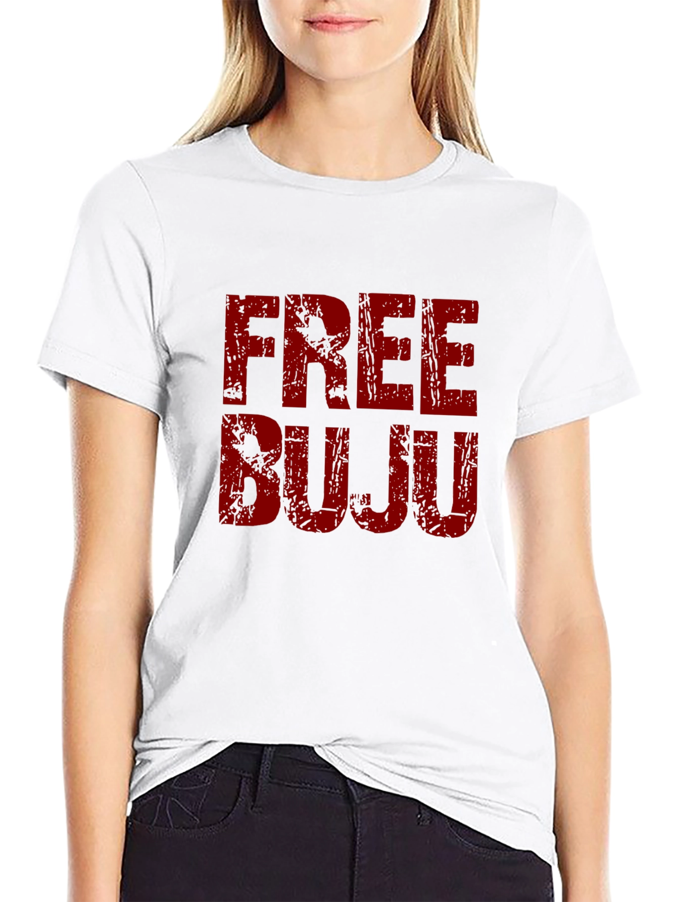 Free Buju Tee - Distressed Graphic T-Shirt