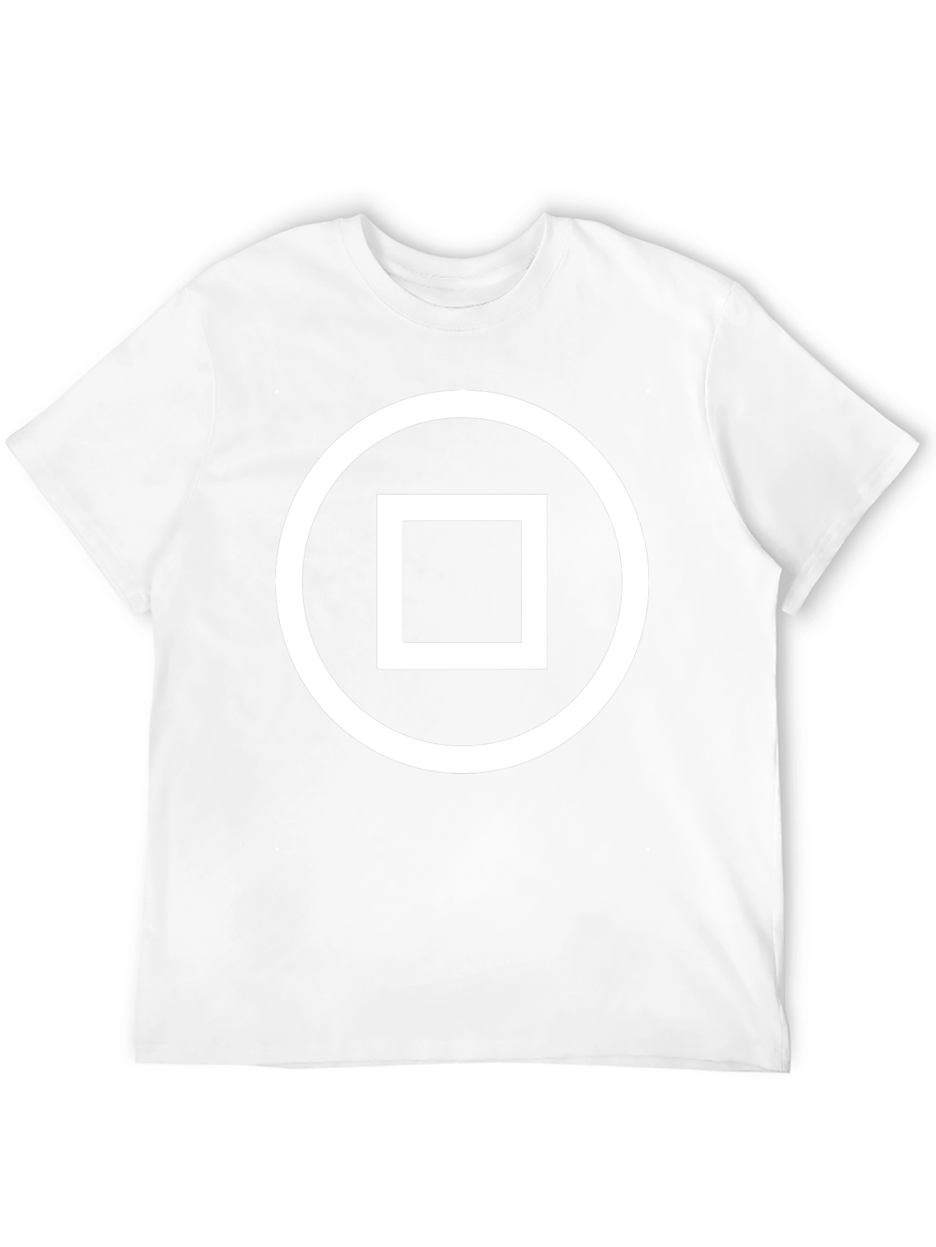 Geometric Design Black T-Shirt