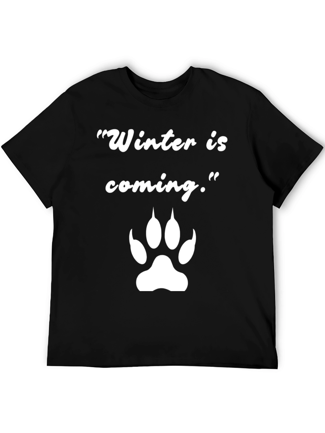 Winter Is Coming Paw Print Graphic Tee