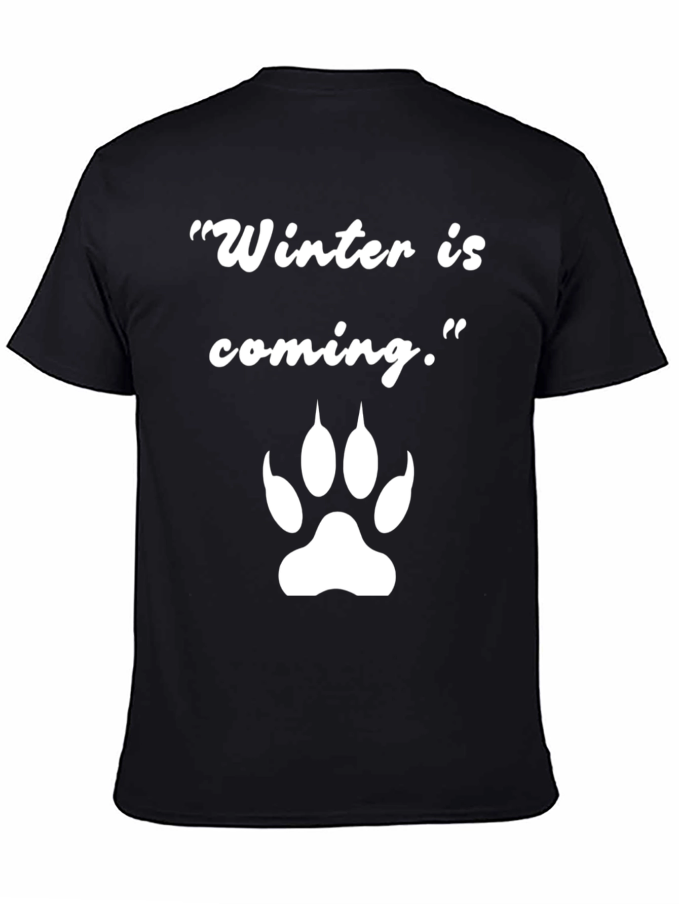 Winter Is Coming Paw Print Graphic Tee
