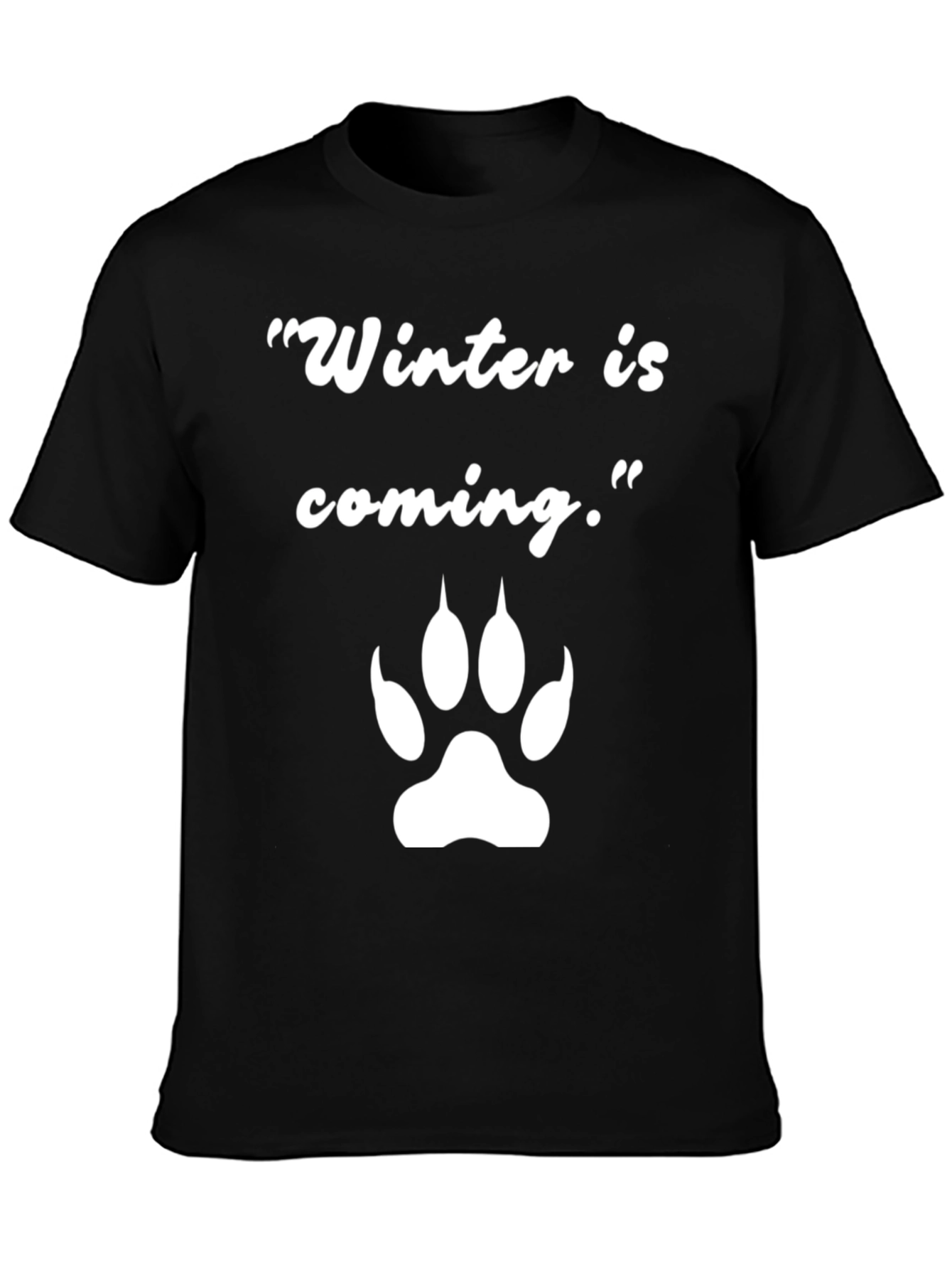 Winter Is Coming Paw Print Graphic Tee