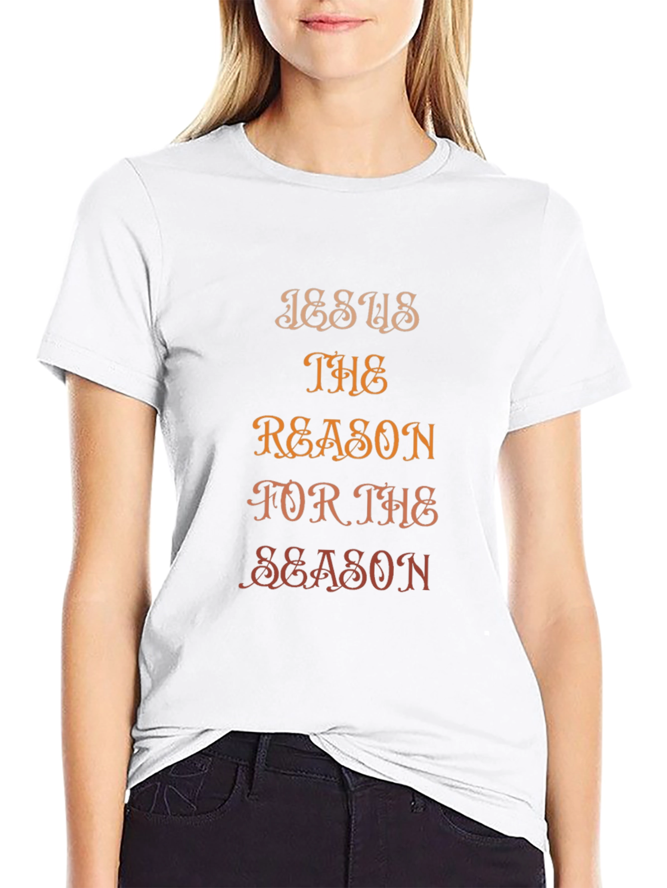 Jesus is the Reason Black Graphic T-Shirt