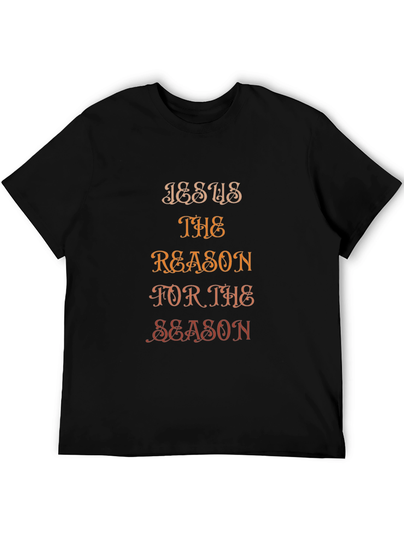 Jesus is the Reason Black Graphic T-Shirt