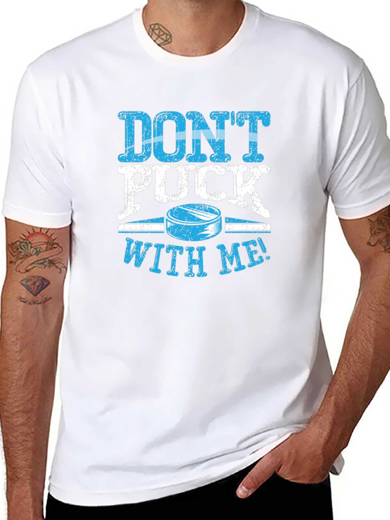 Dont Puck With Me Black T-Shirt