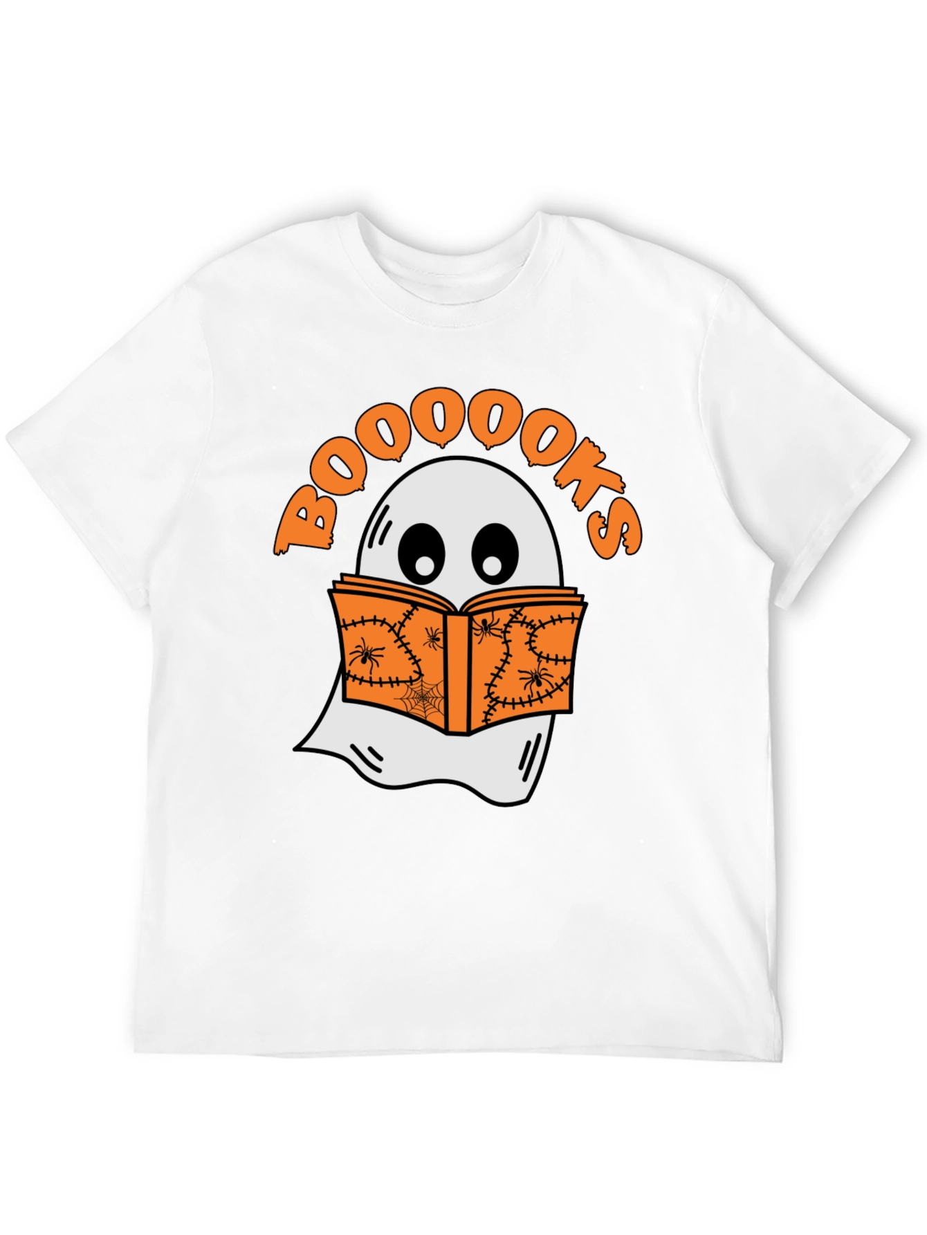 Booooks Halloween T-Shirt - Ghost Reading Book Tee