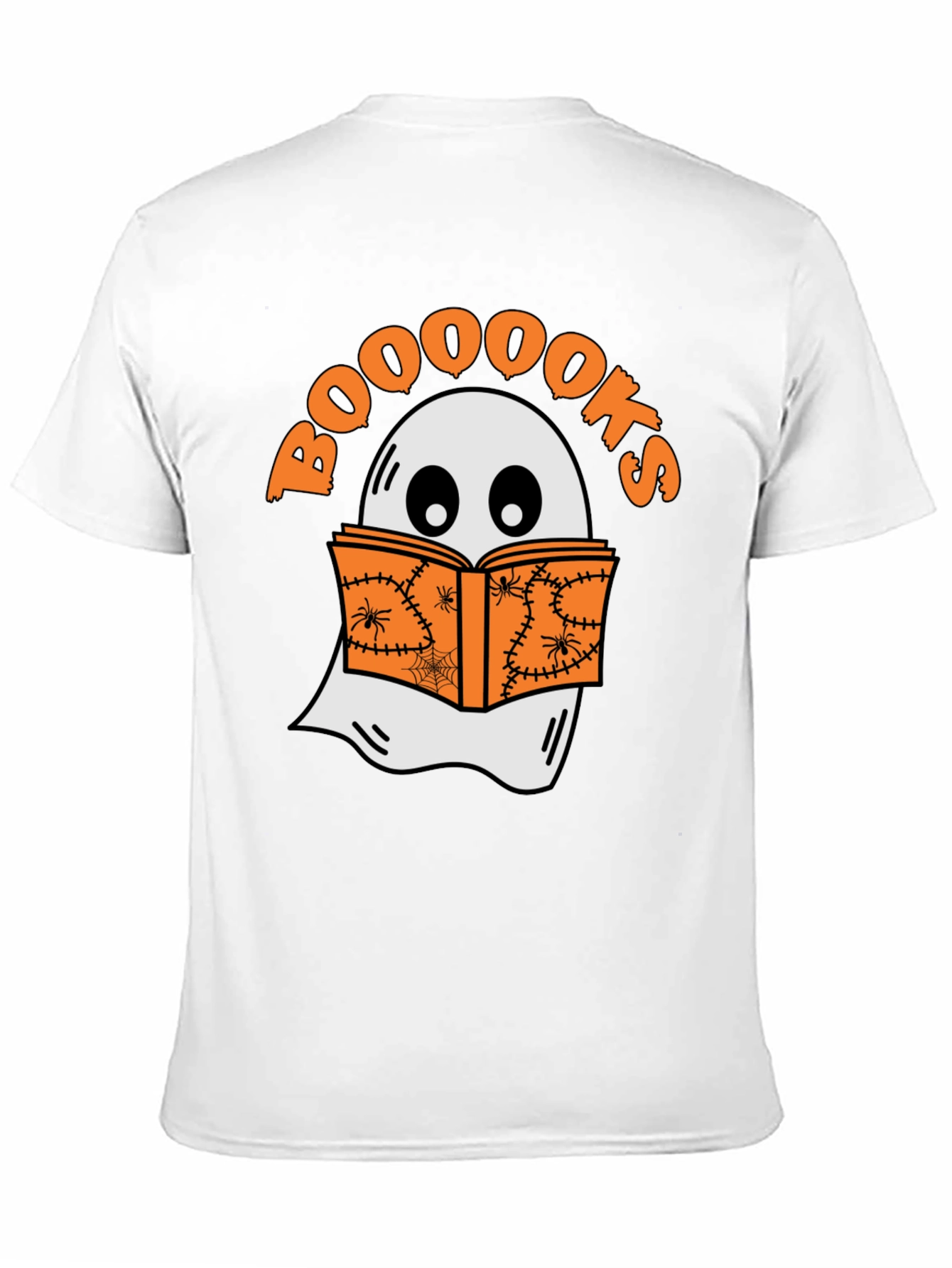Booooks Halloween T-Shirt - Ghost Reading Book Tee