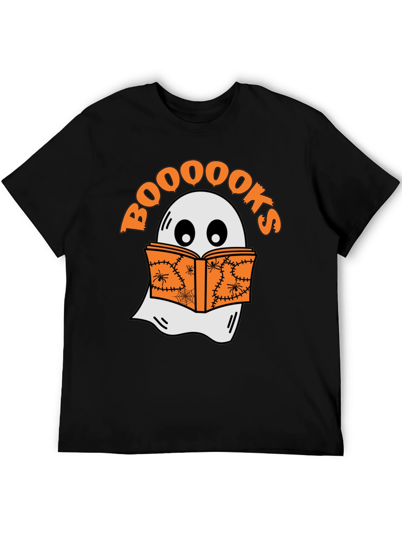Booooks Halloween T-Shirt - Ghost Reading Book Tee