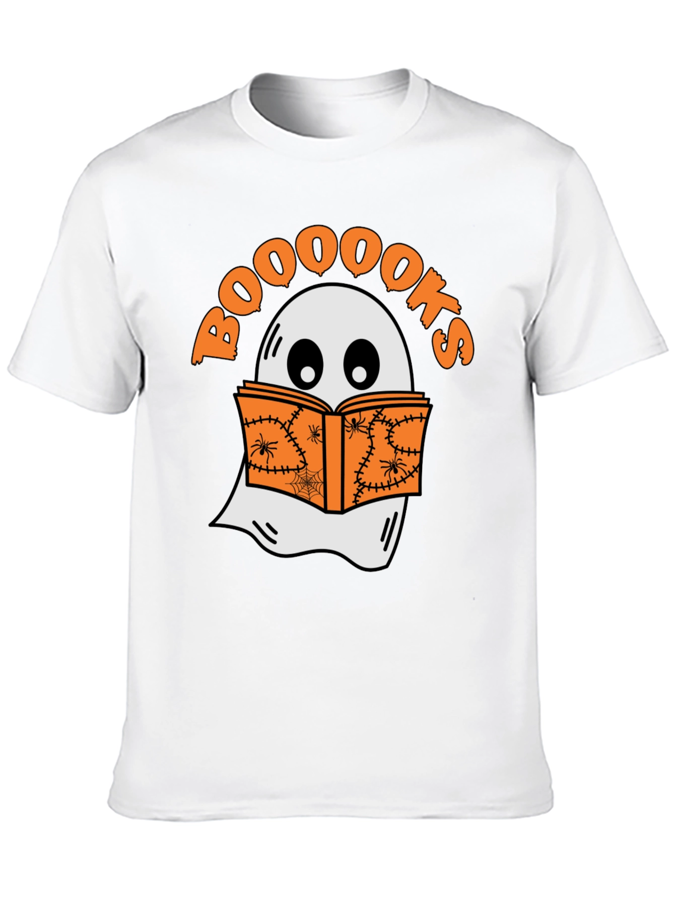 Booooks Halloween T-Shirt - Ghost Reading Book Tee