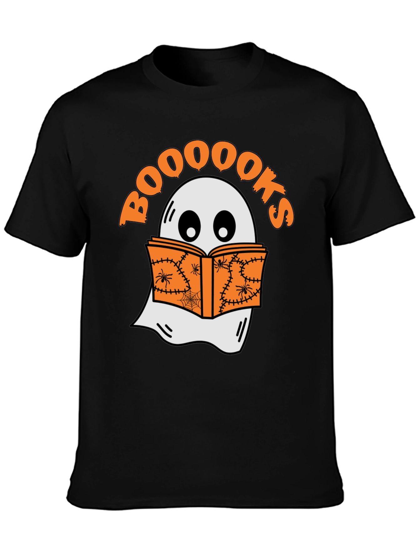 Booooks Halloween T-Shirt - Ghost Reading Book Tee