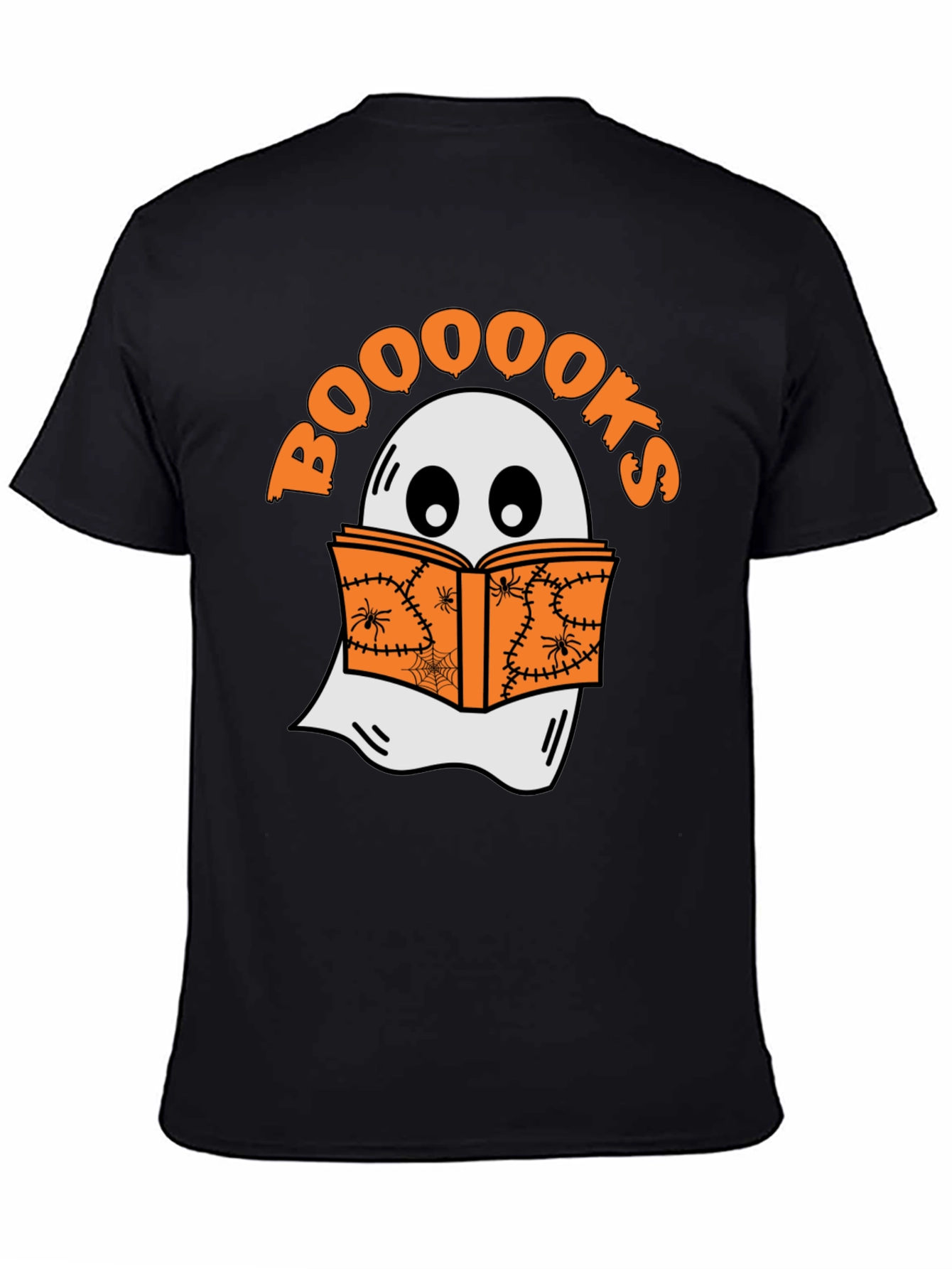 Booooks Halloween T-Shirt - Ghost Reading Book Tee