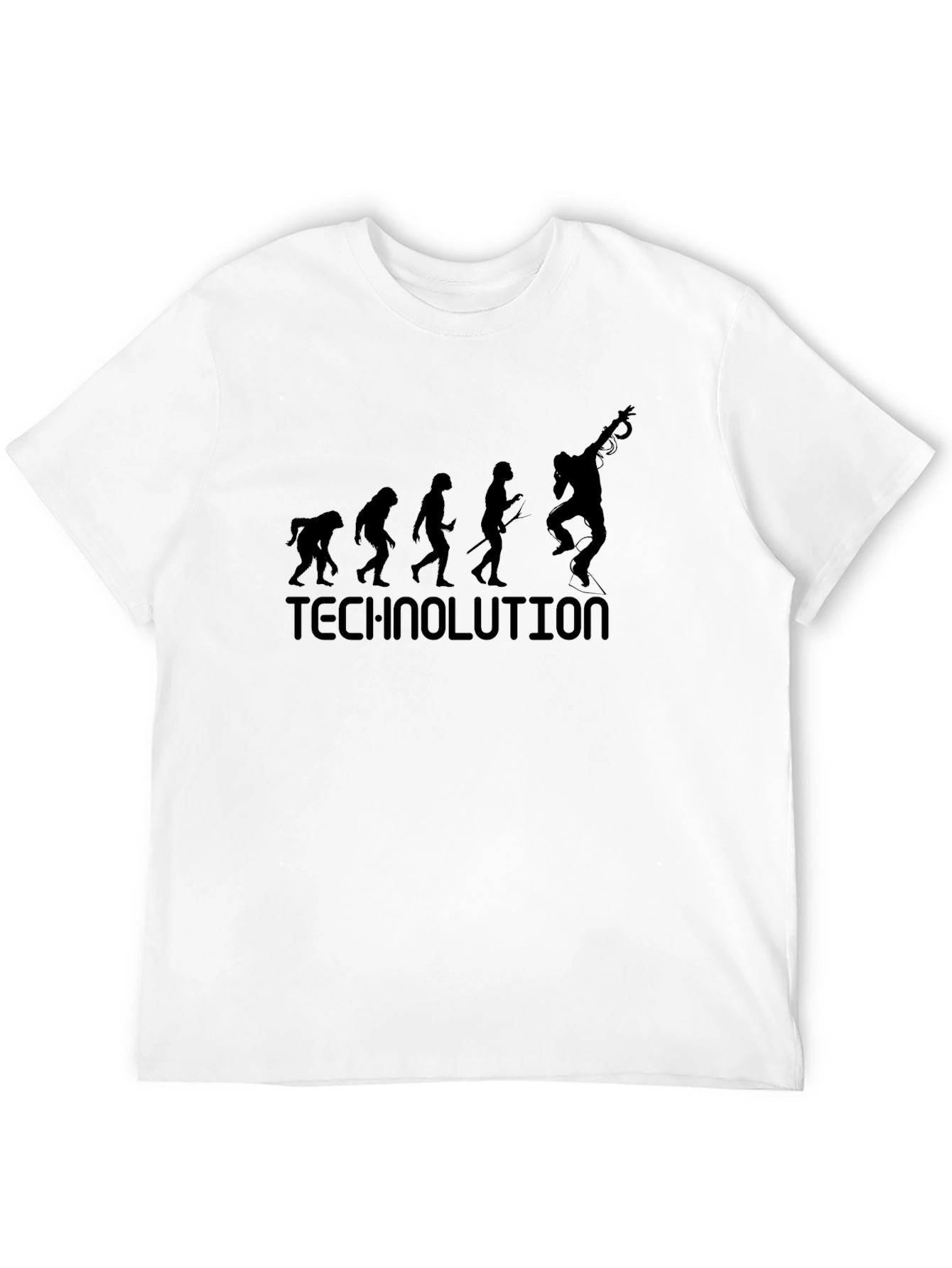 Technolution Evolution Black Graphic Tee