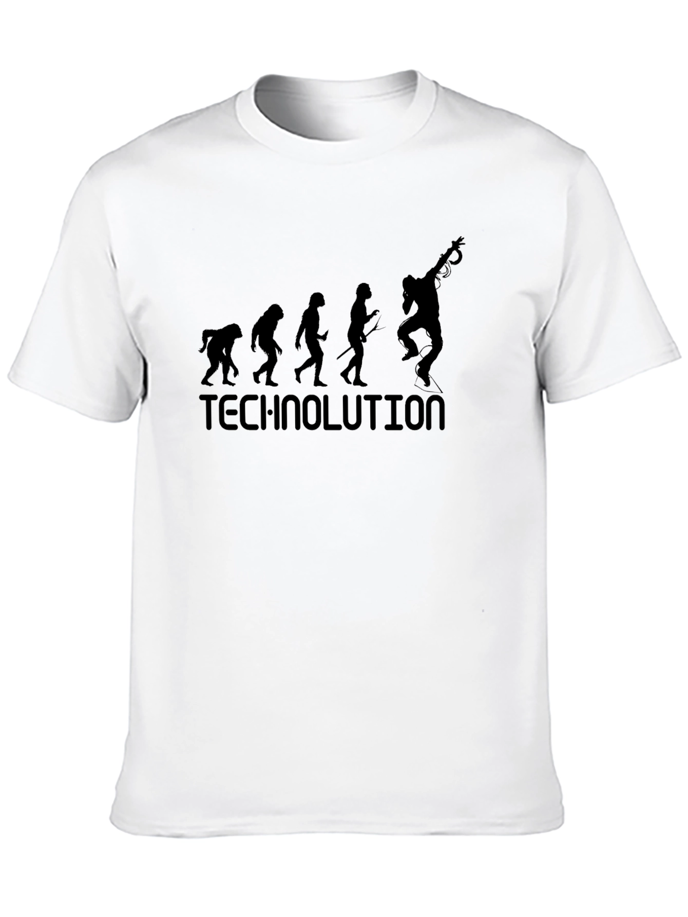 Technolution Evolution Black Graphic Tee