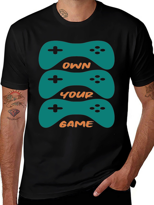 Own Your Game Graphic Tee - Gamer Style Shirt