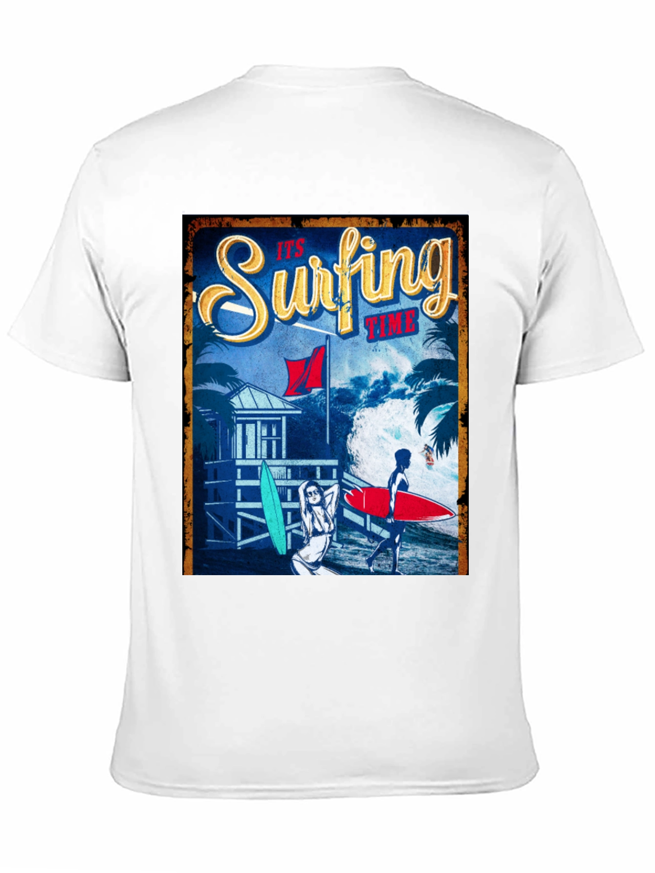 Surfing Time Graphic T-Shirt - Beach Lover Tee