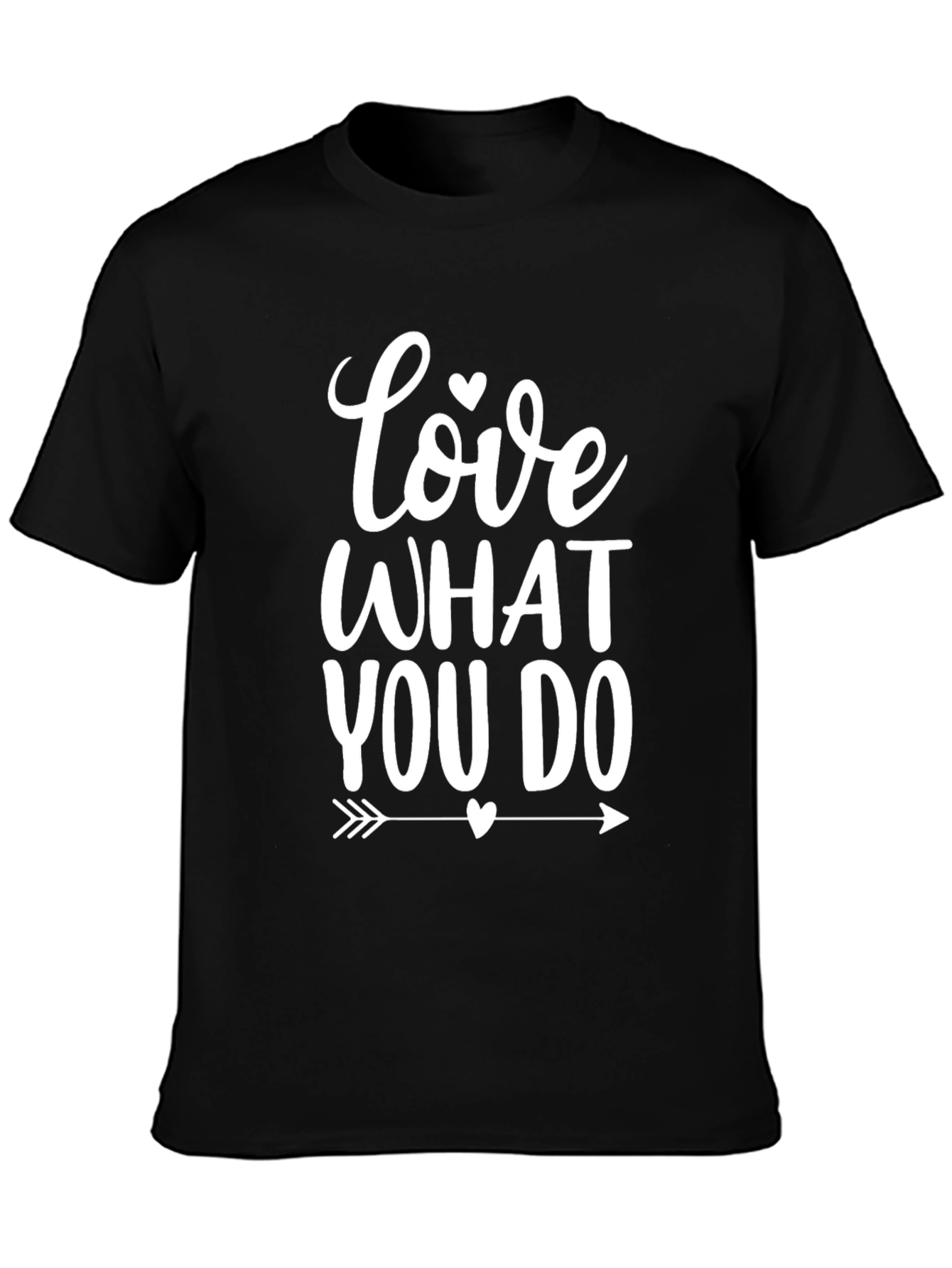 Love What You Do Black Graphic Tee