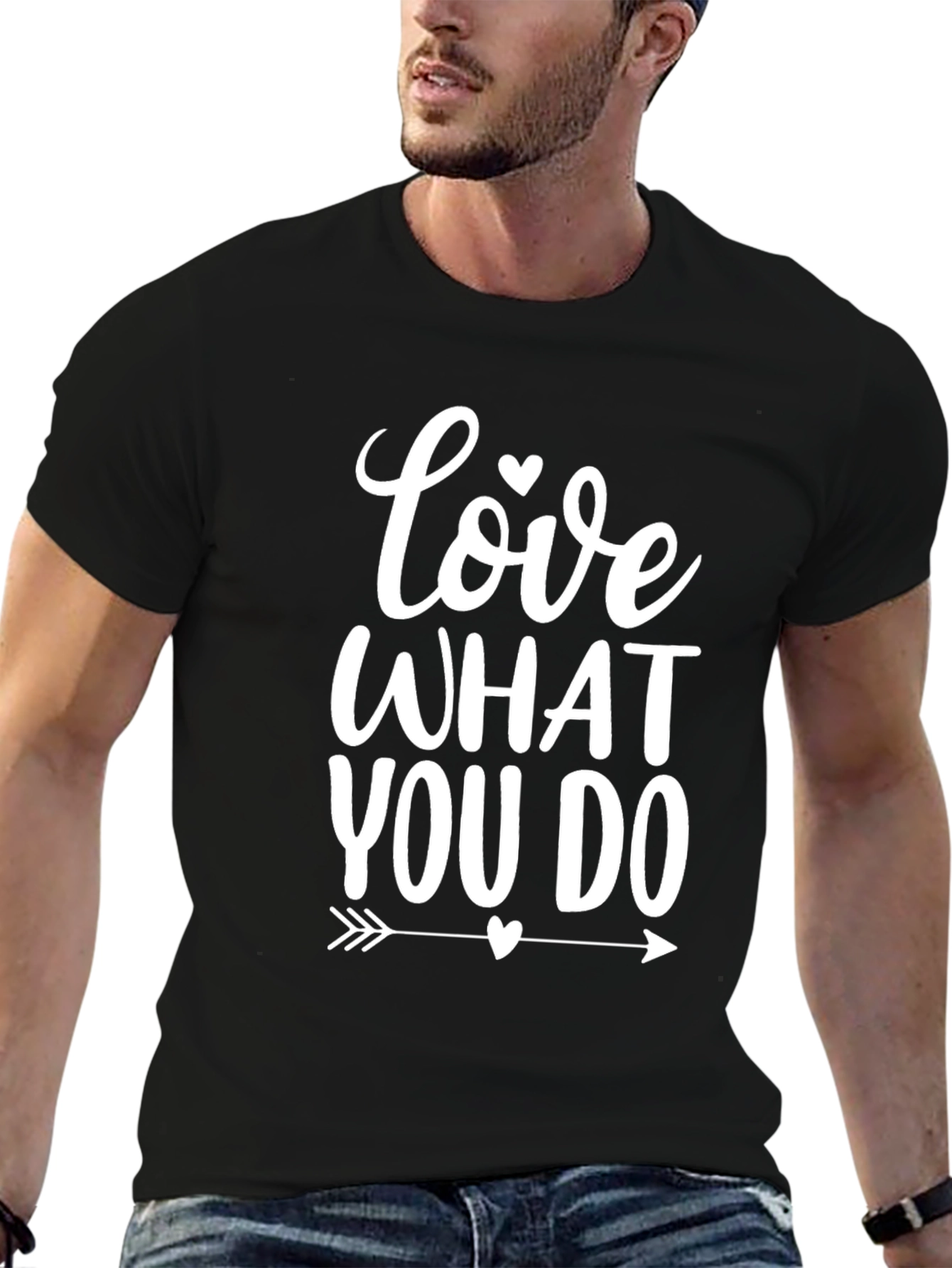 Love What You Do Black Graphic Tee