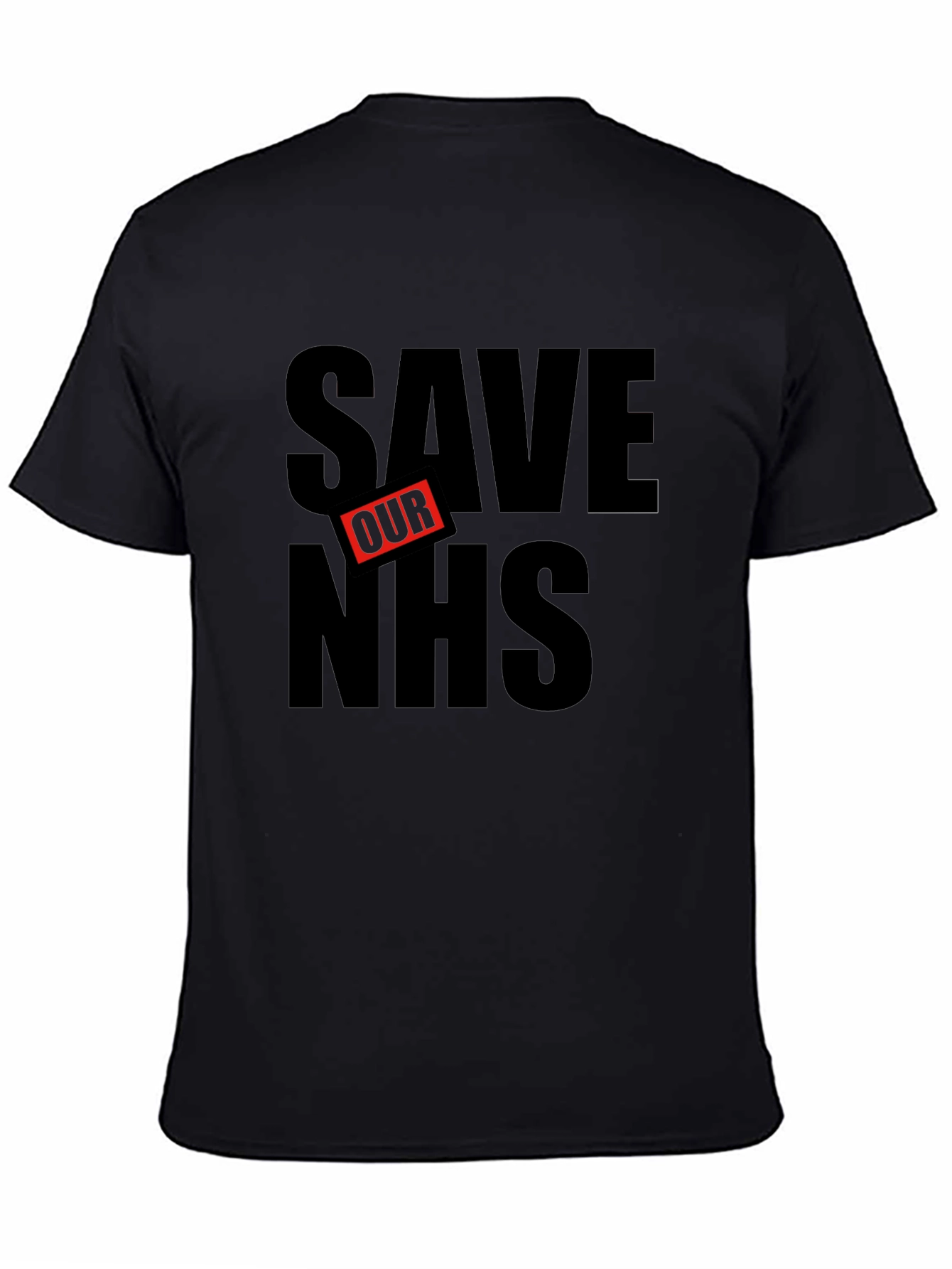 Save Our NHS Black Graphic Tee