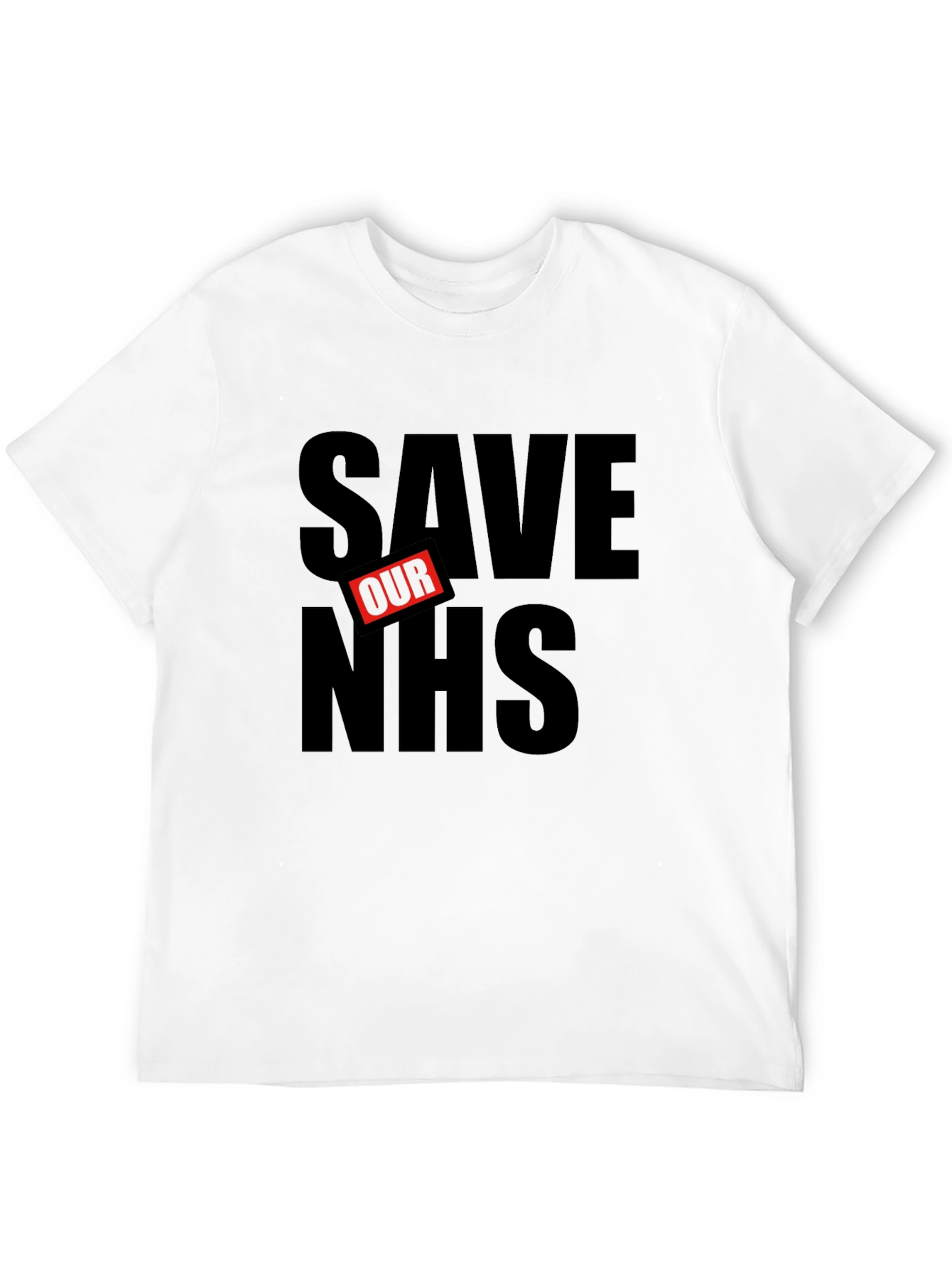 Save Our NHS Black Graphic Tee