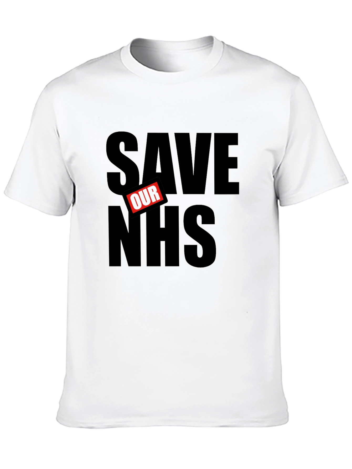 Save Our NHS Black Graphic Tee