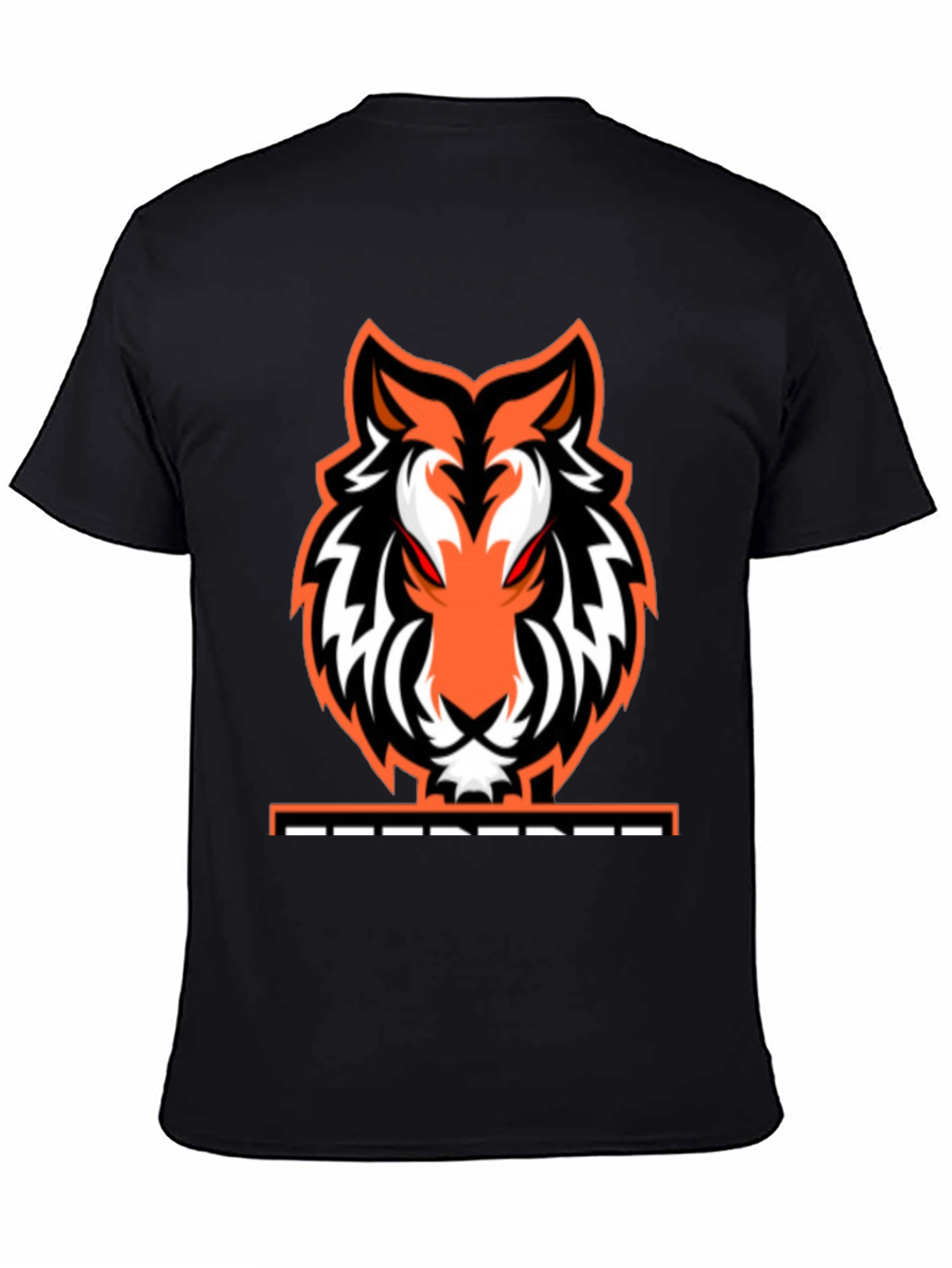 Fierce Tiger Graphic Tee - Black Cotton Blend