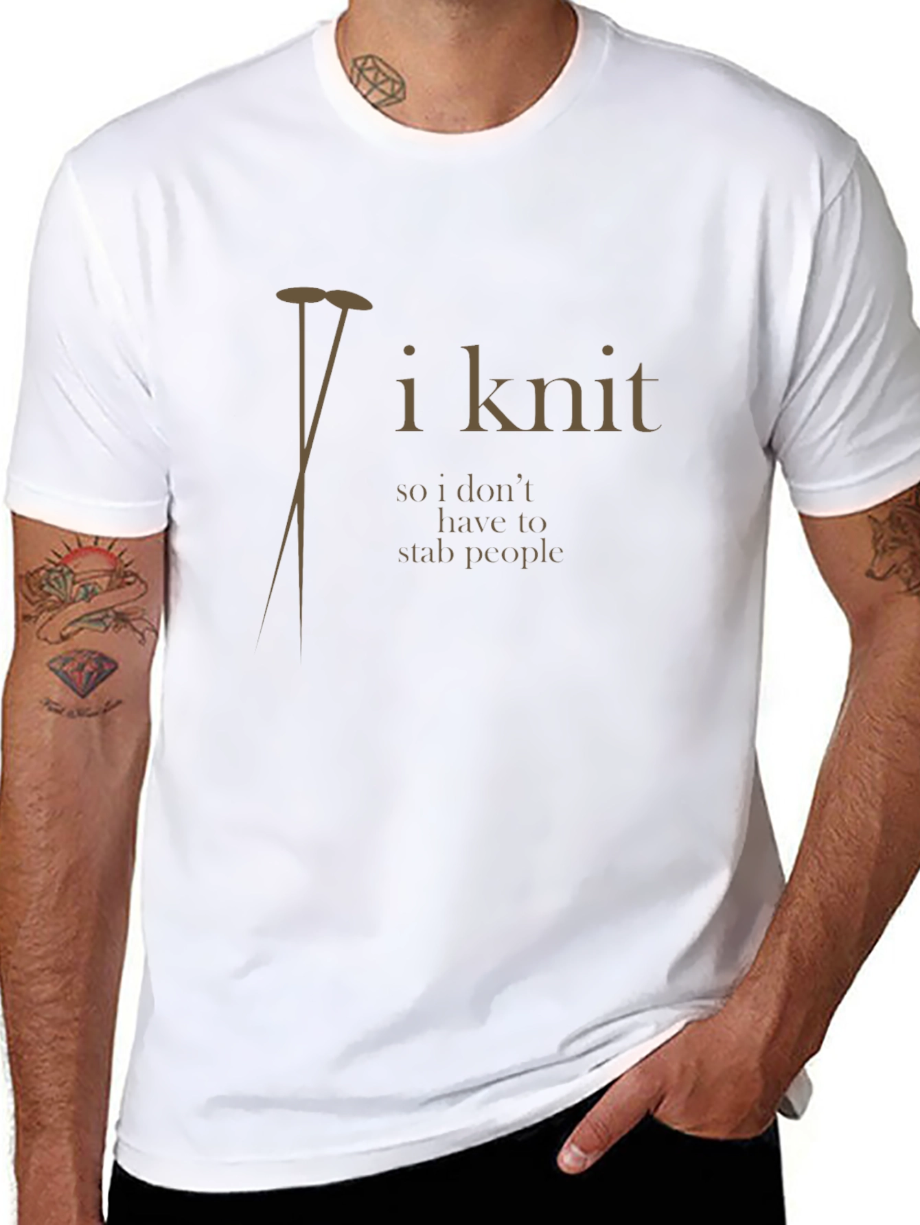 I Knit Funny T-Shirt