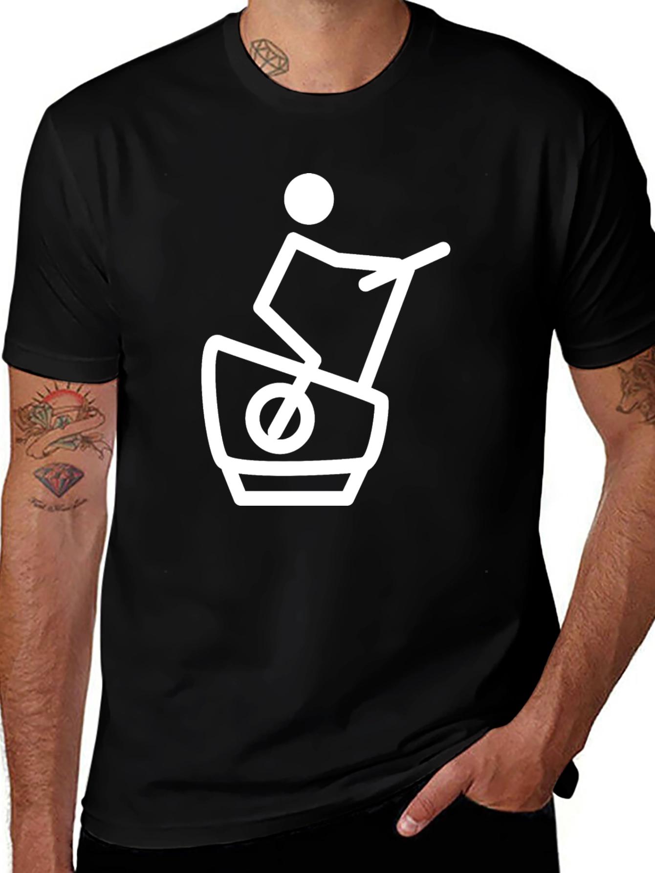 Unique Graphic Tee - Silly Treadmill Design