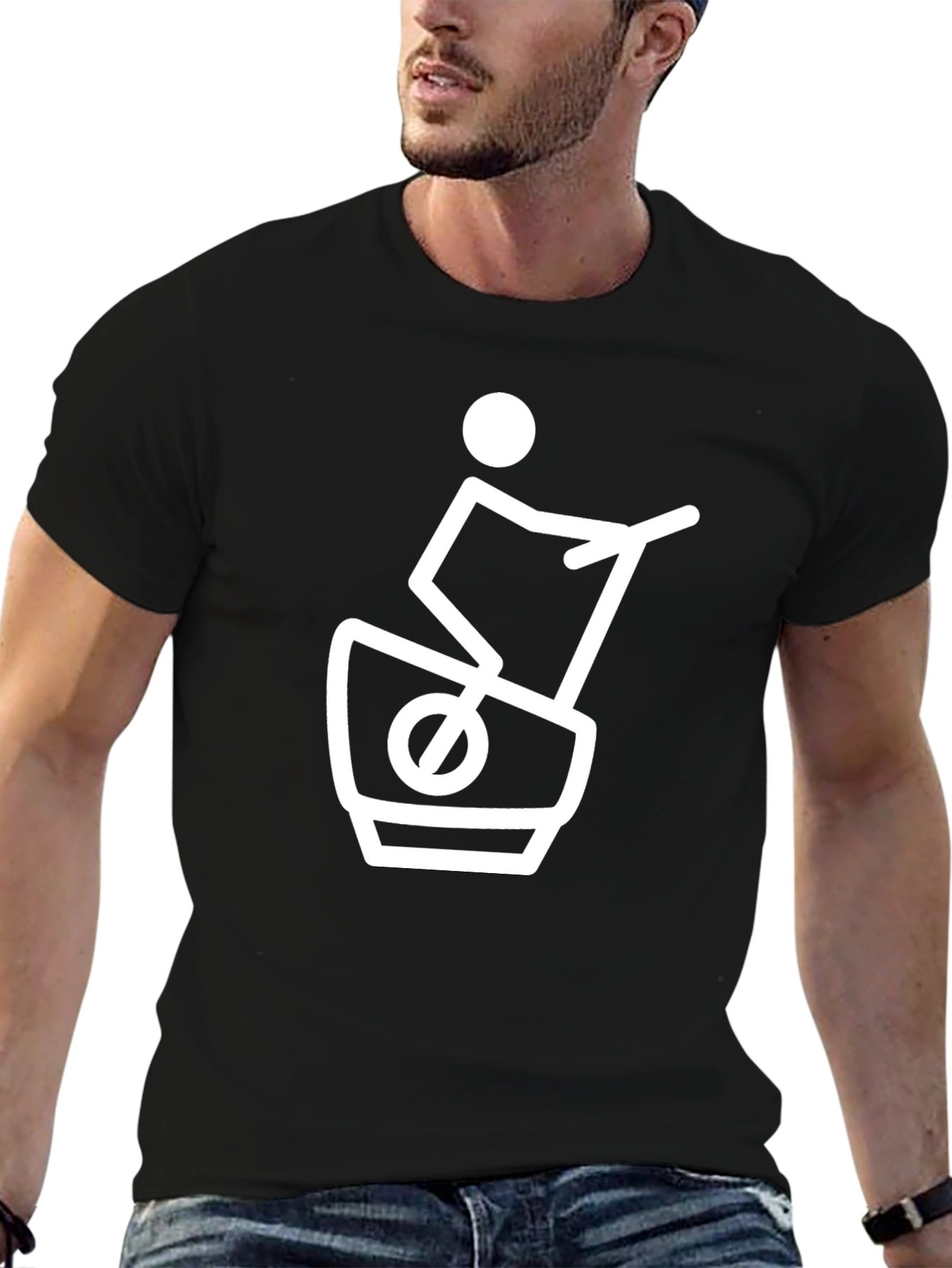 Unique Graphic Tee - Silly Treadmill Design