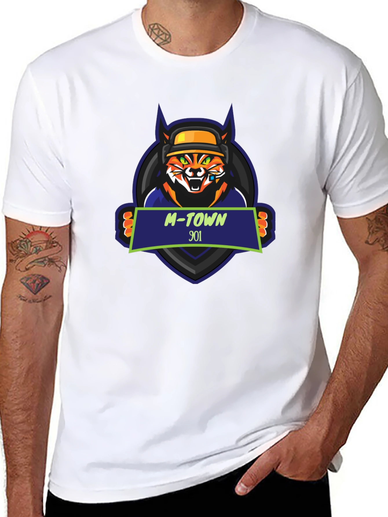 Cool M-Town 901 Tiger Graphic T-Shirt