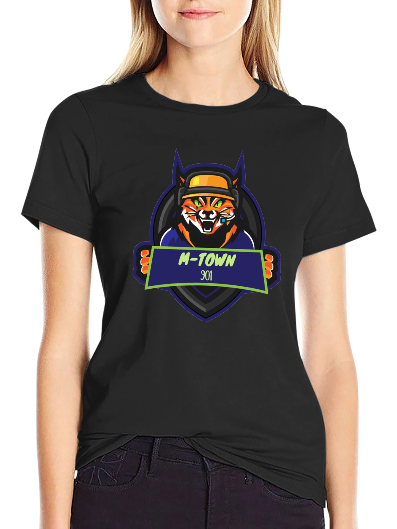 Cool M-Town 901 Tiger Graphic T-Shirt