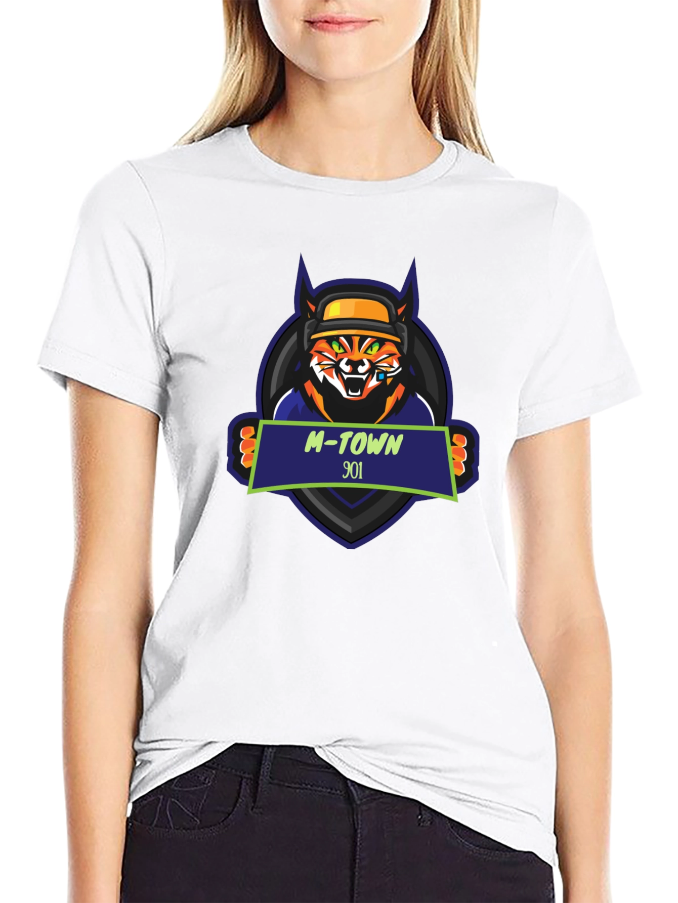 Cool M-Town 901 Tiger Graphic T-Shirt