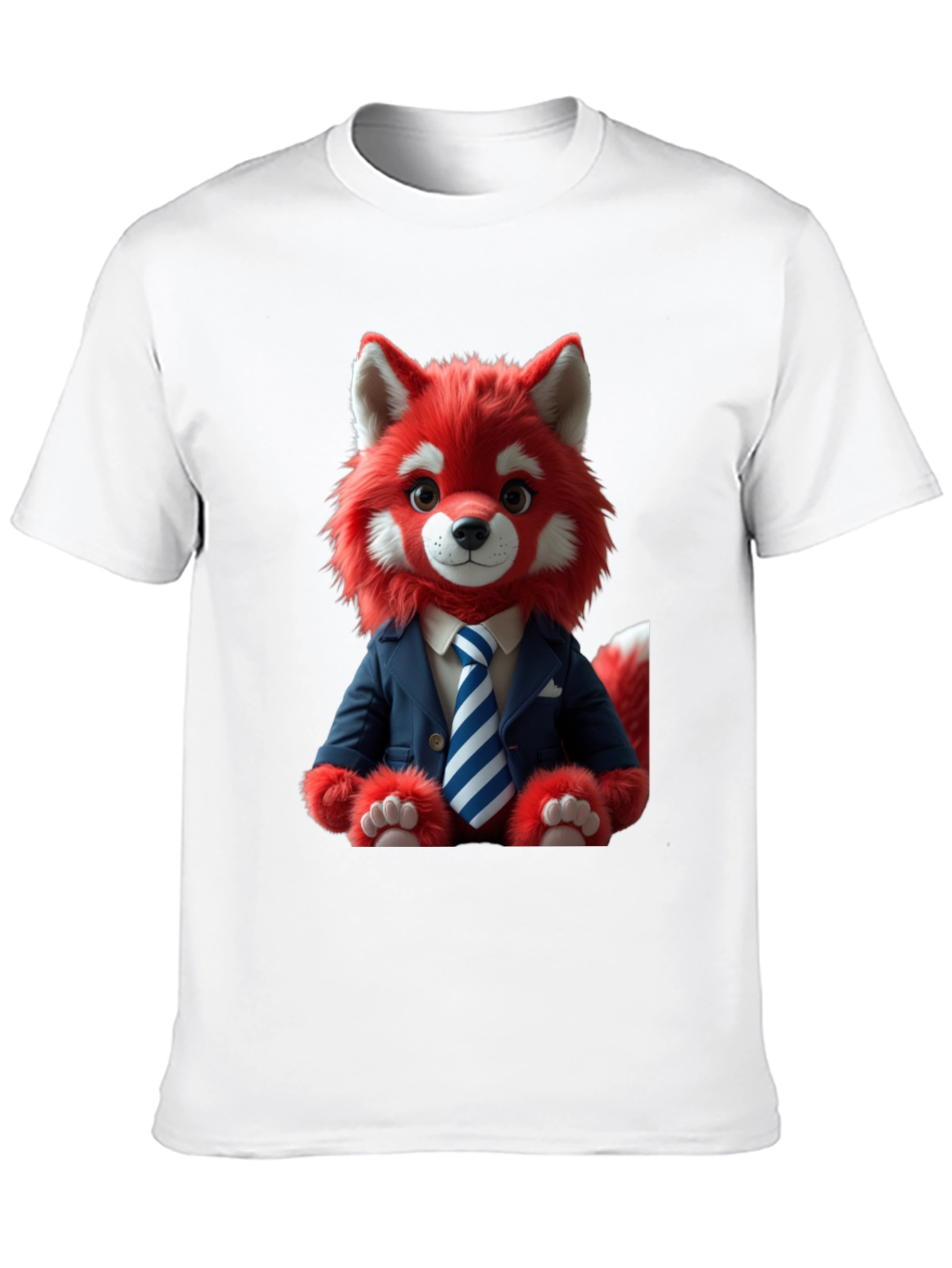 Red Panda in Suit Graphic T-Shirt