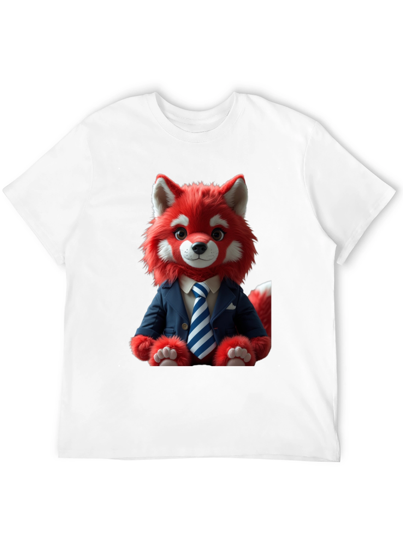 Red Panda in Suit Graphic T-Shirt