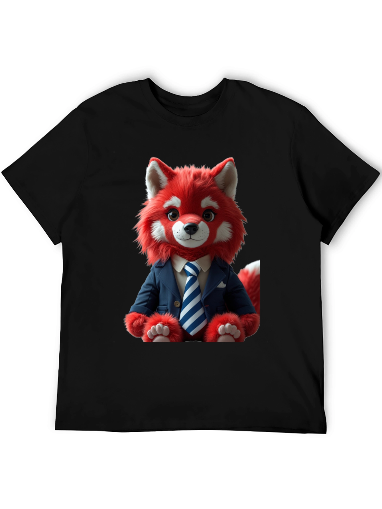 Red Panda in Suit Graphic T-Shirt