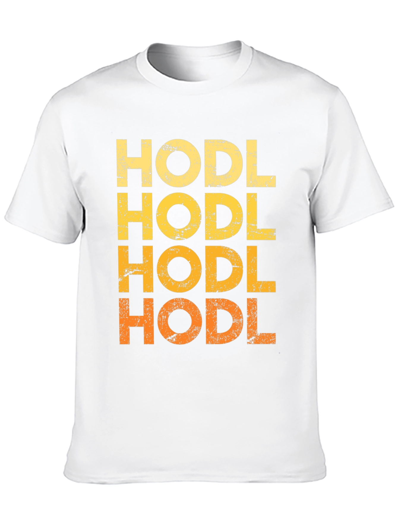 HODL Crypto T-Shirt - Distressed Graphic Tee