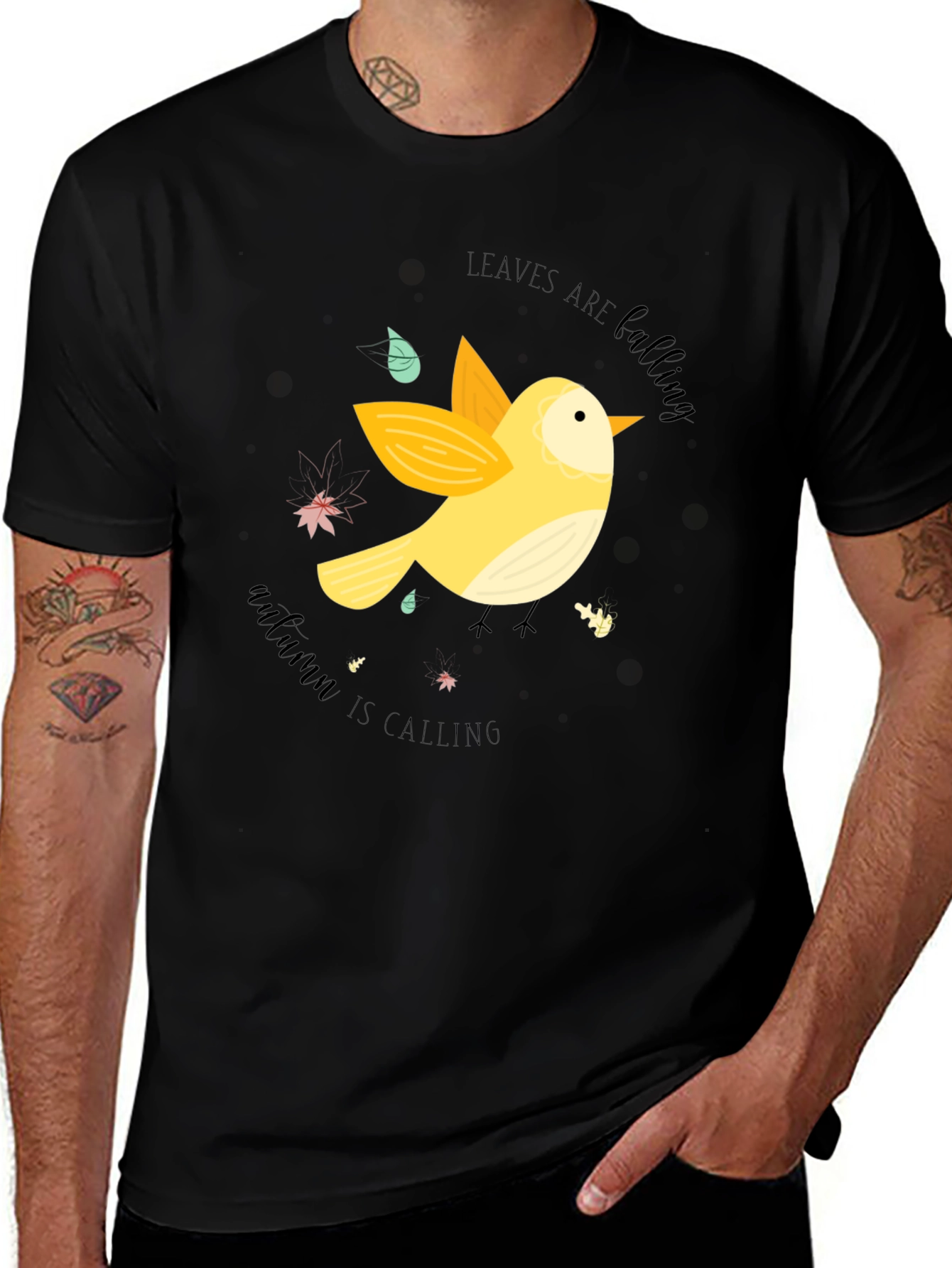 Autumn Calling Black T-Shirt