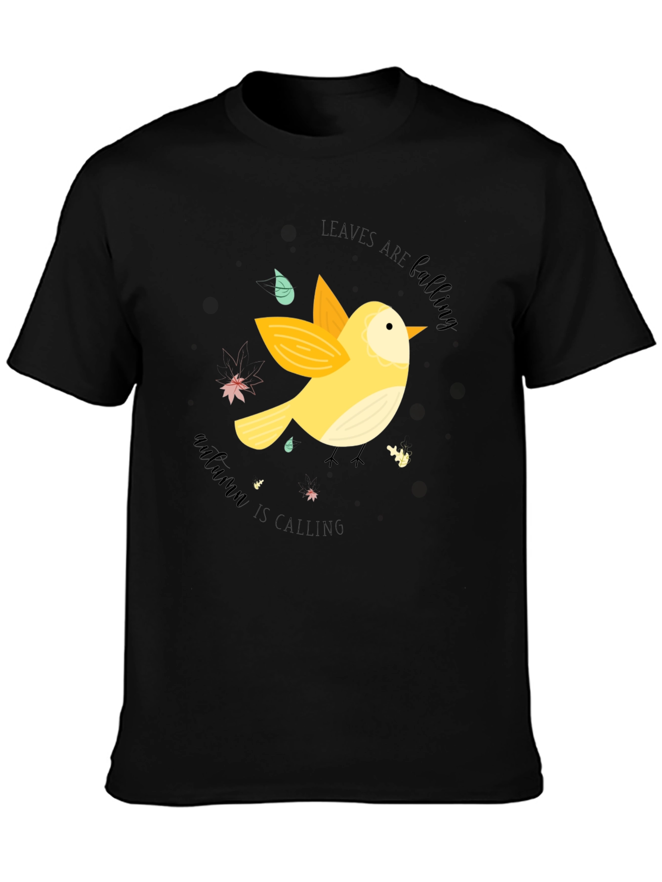 Autumn Calling Black T-Shirt