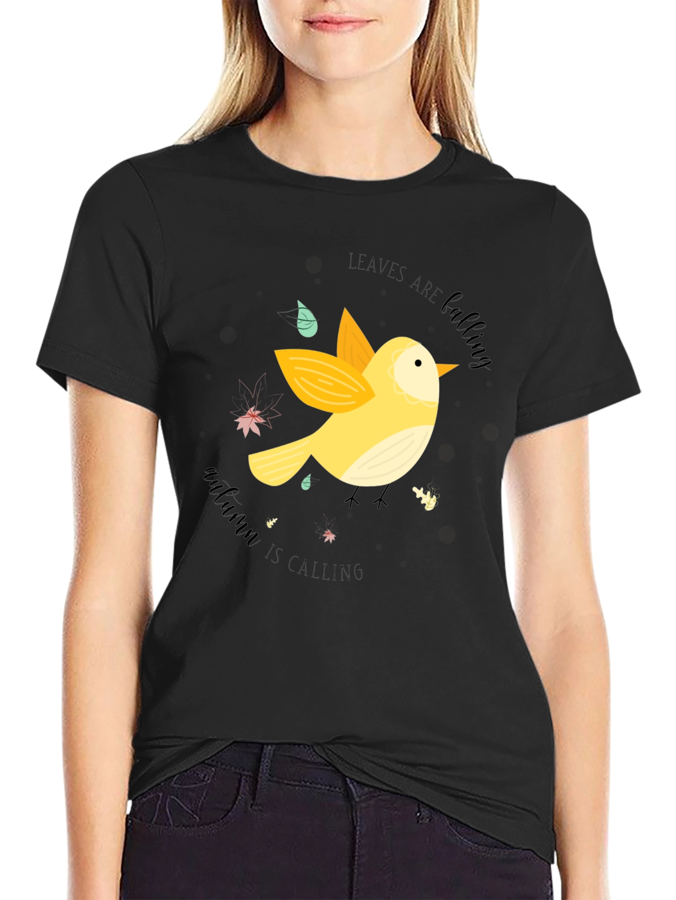 Autumn Calling Black T-Shirt